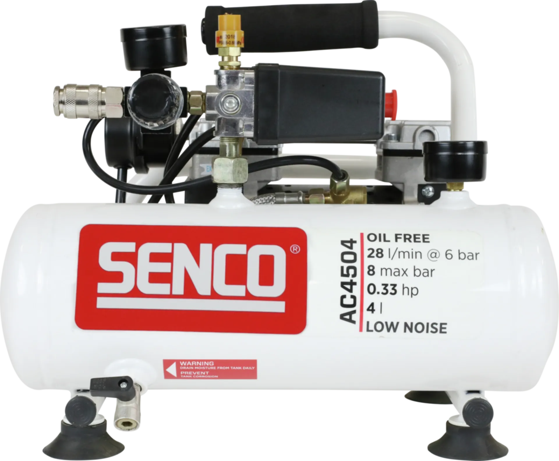 Senco AC4504 Compressor (olievrij, geluidsarm)