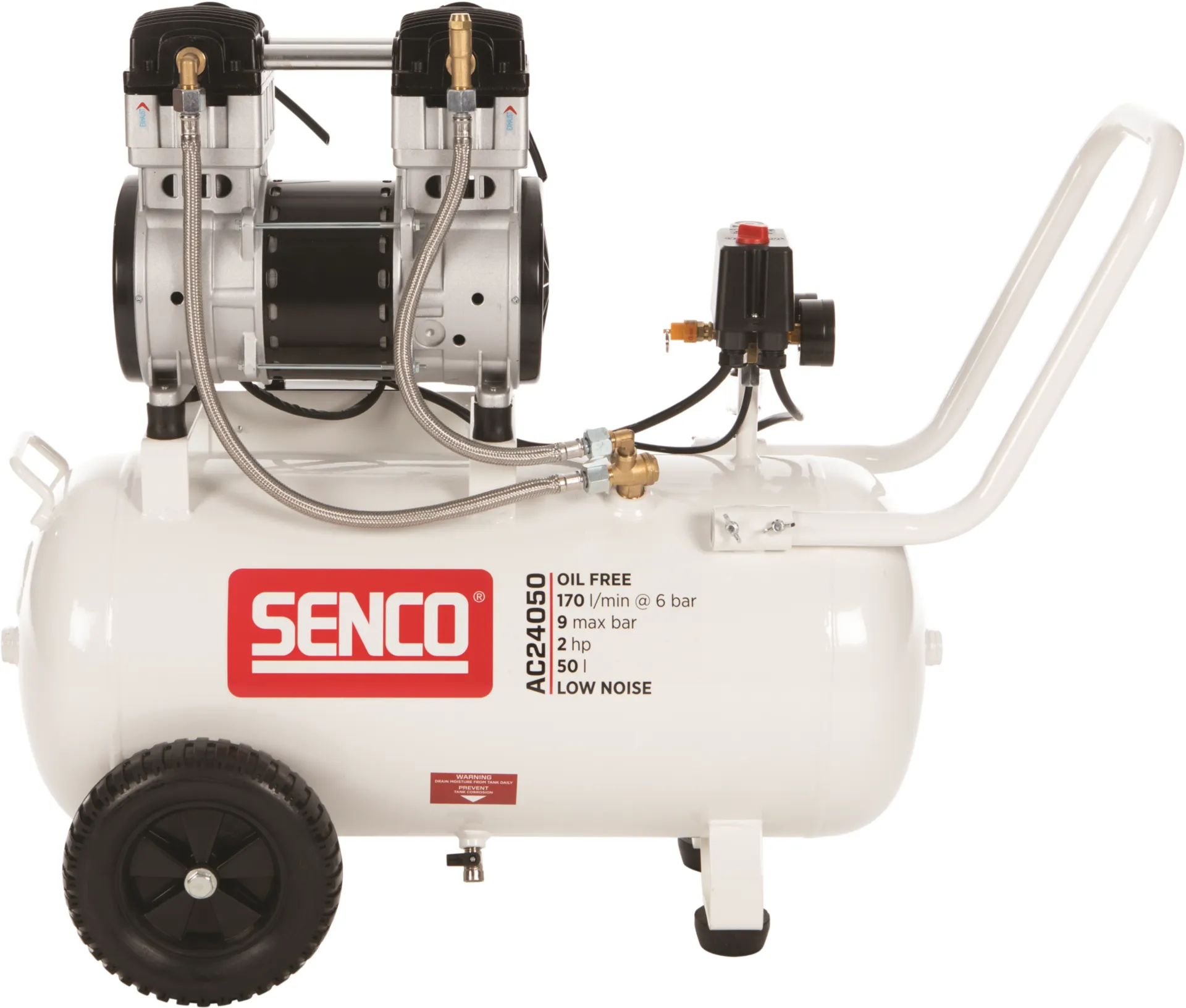 Senco AC24050 Compressor (olievrij, geluidsarm)