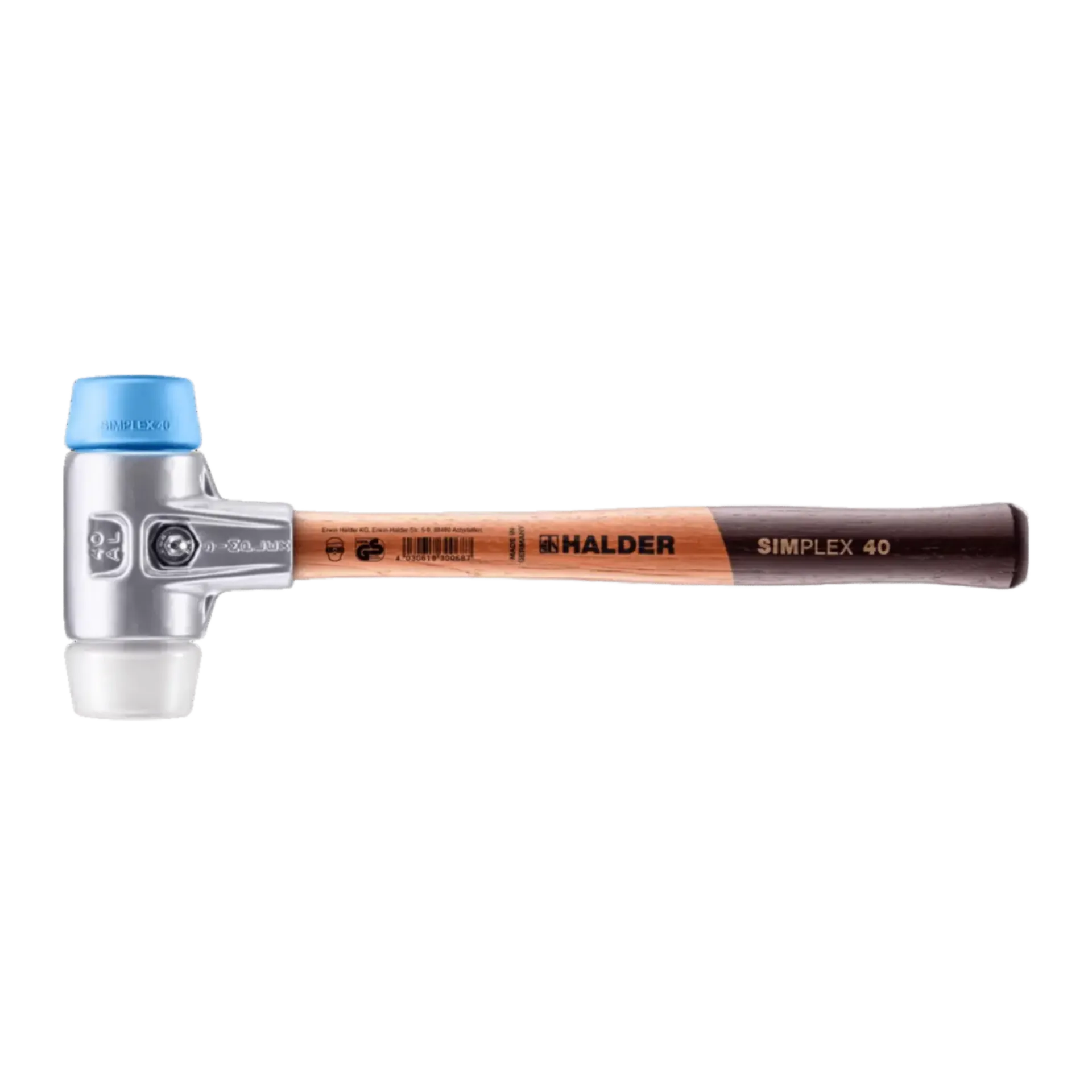 Marteau Halder simplex avec manche en bois Ø40 superplastique - 3117040 Marteau Halder simplex avec manche en bois Ø40 superplastique - 3117040