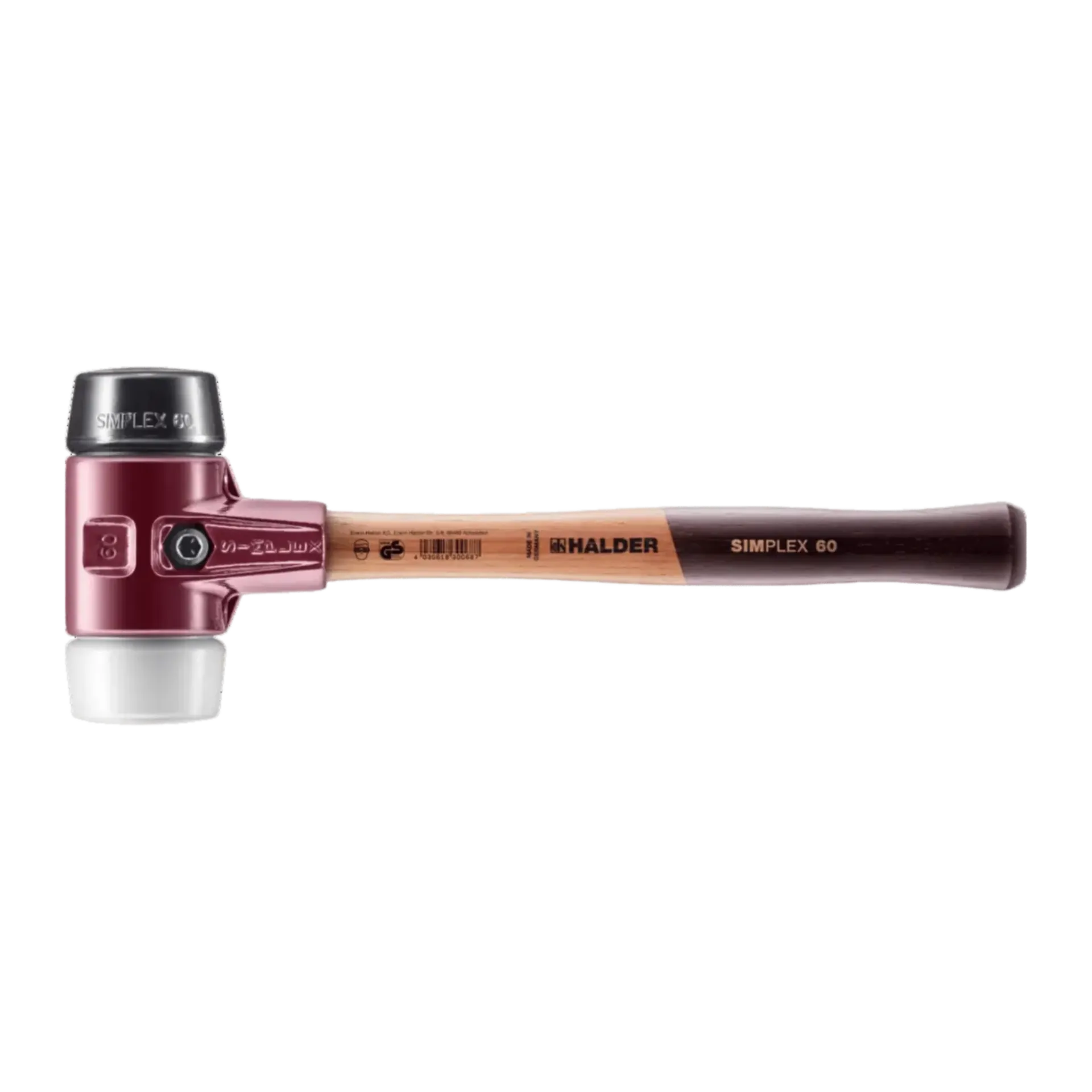 Marteau Halder simplex avec manche en bois Ø60 superplastique - 3027060
