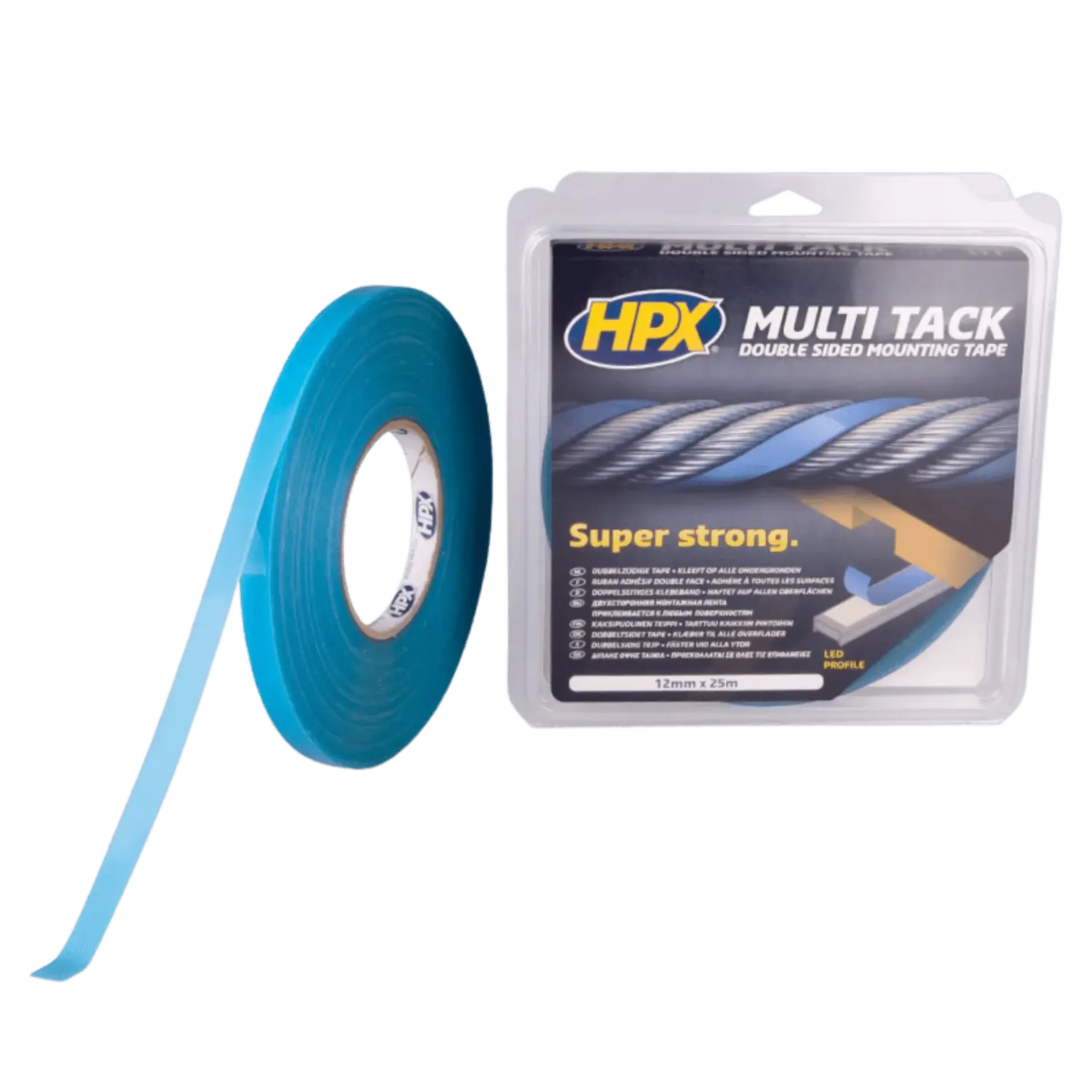 Max Power transparent bevestigingstape - 19mm x 16,5m Max Power transparent bevestigingstape - 19mm x 16,5m