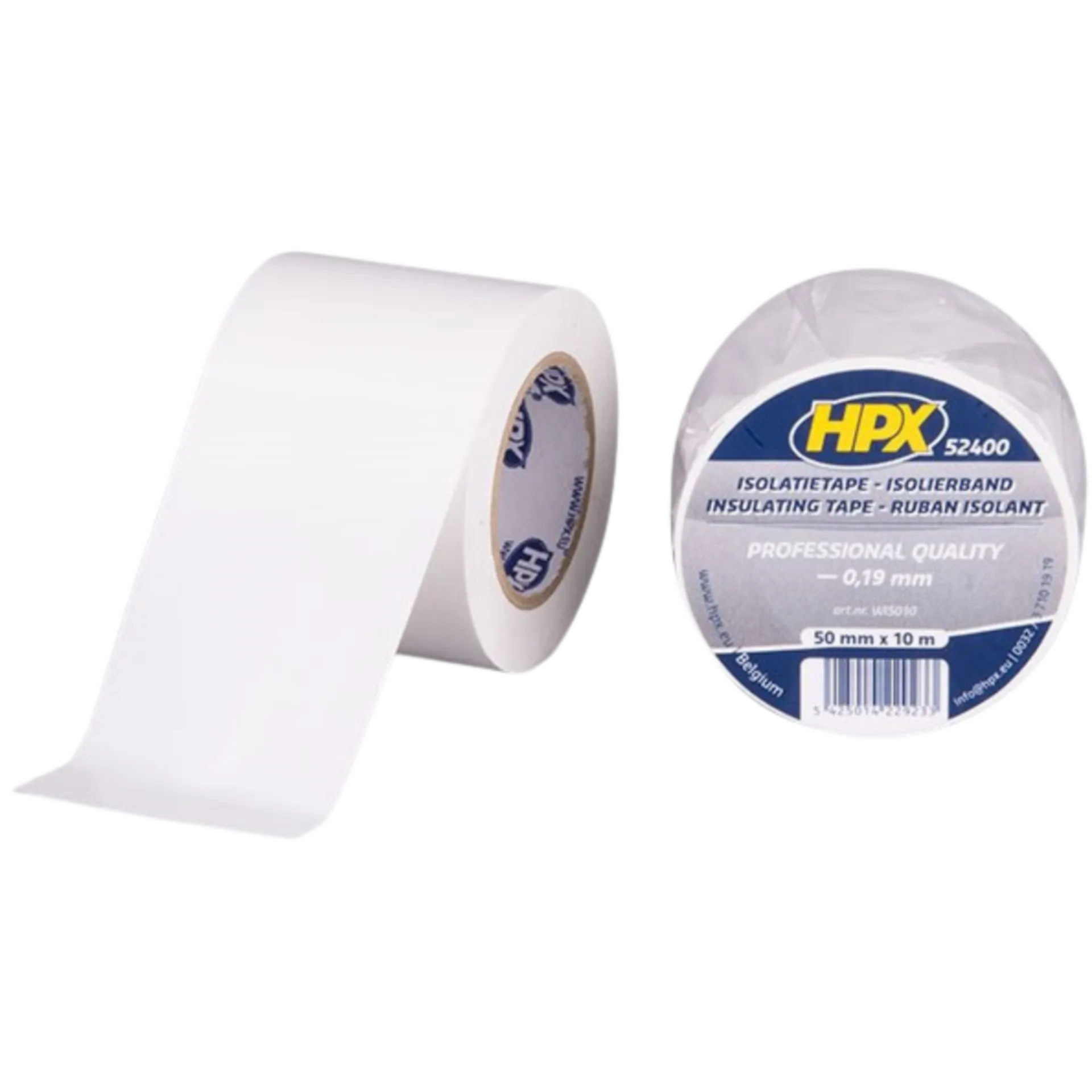 Ruban isolant PVC blanc 50 mm x 10 m