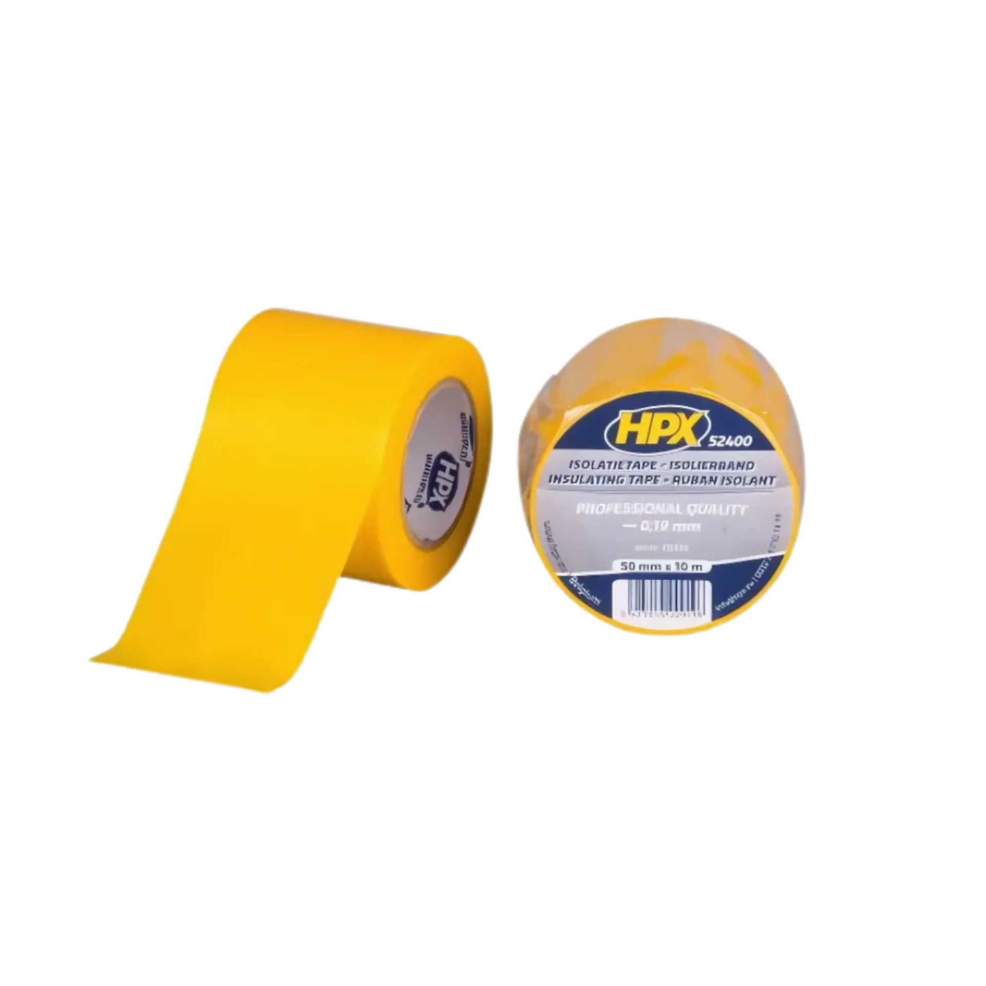 PVC Isolatietape geel 50 mm x 10 m PVC Isolatietape geel 50 mm x 10 m