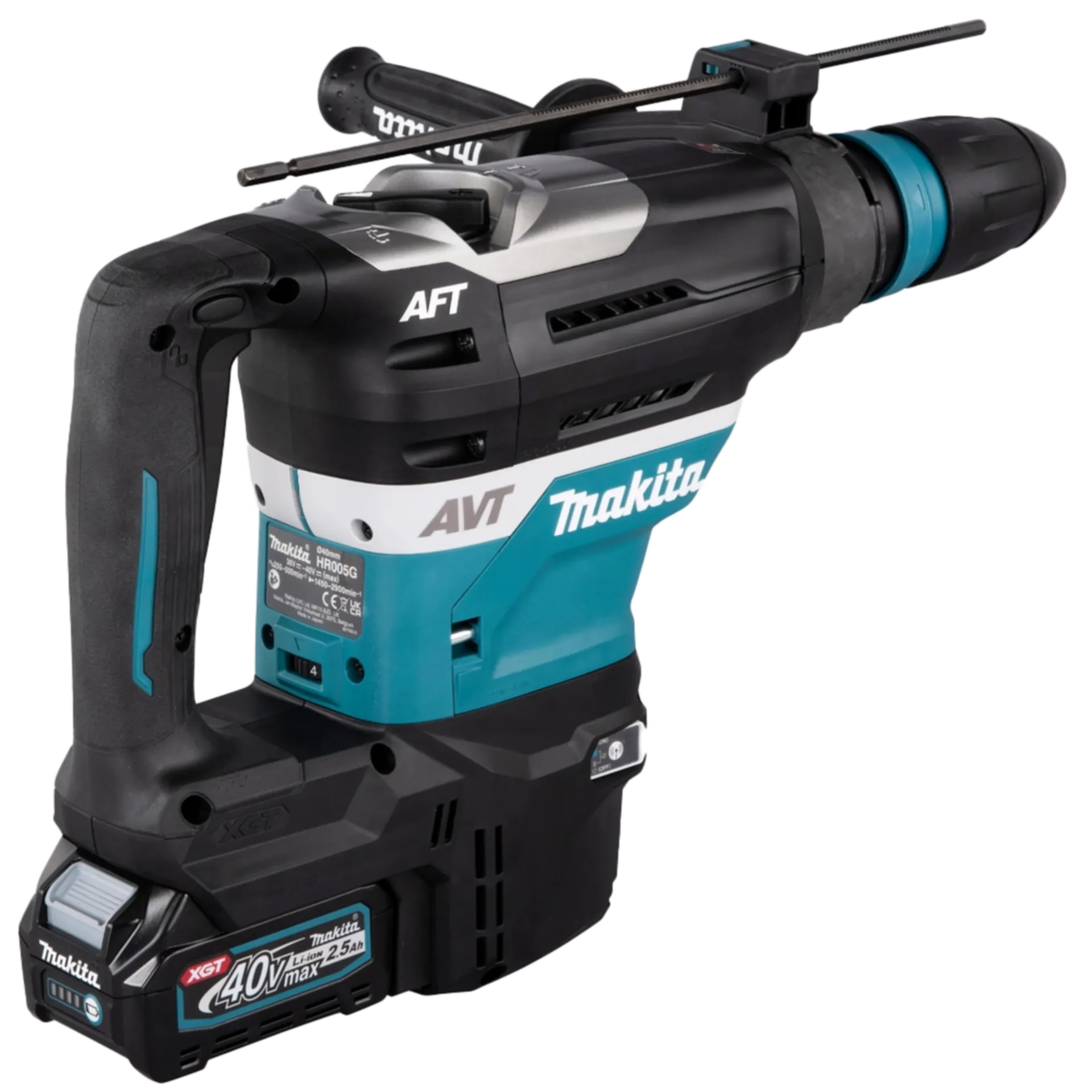 Accu Boor- en Breekhamer HR005GM202 (40V - 2 x 4 Ah Li-ion) Accu Boor- en Breekhamer HR005GM202 (40V - 2 x 4 Ah Li-ion)