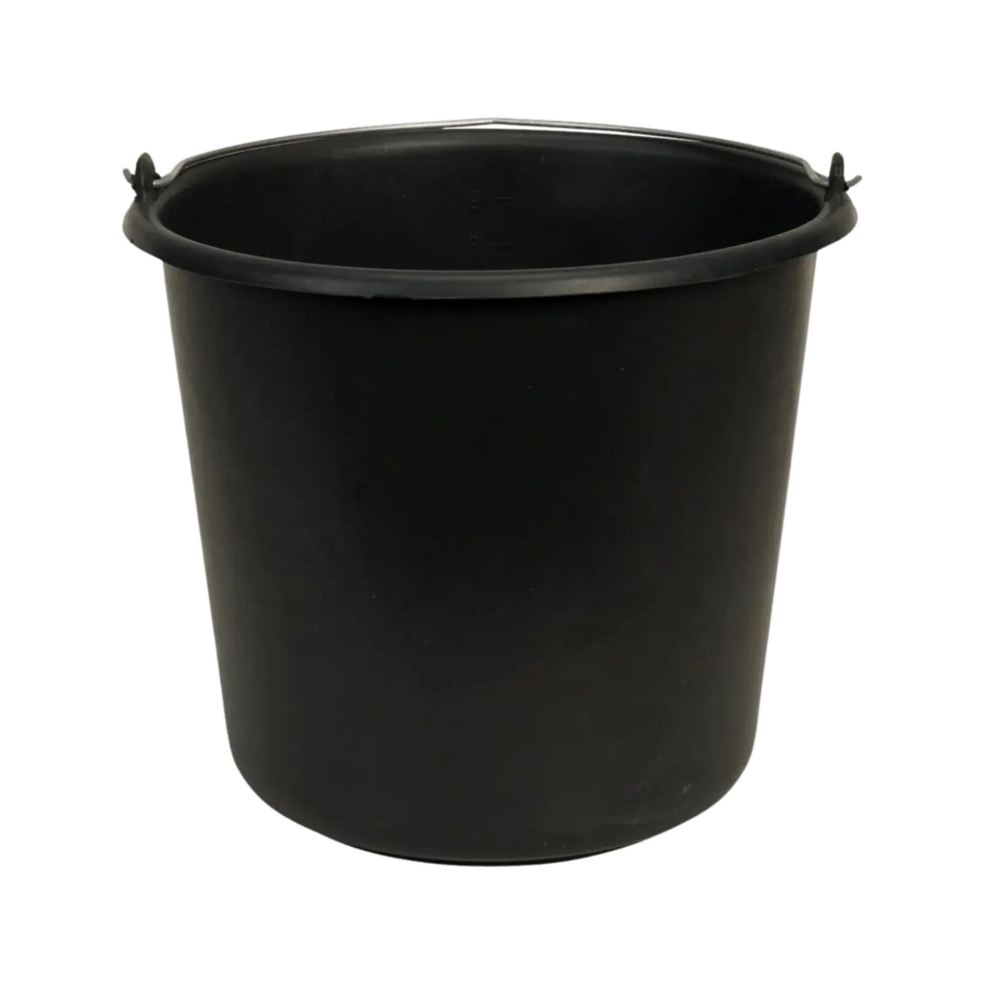 Seau de construction Gripline-X 12 l renforcé noir, crochet de suspension, échelle L