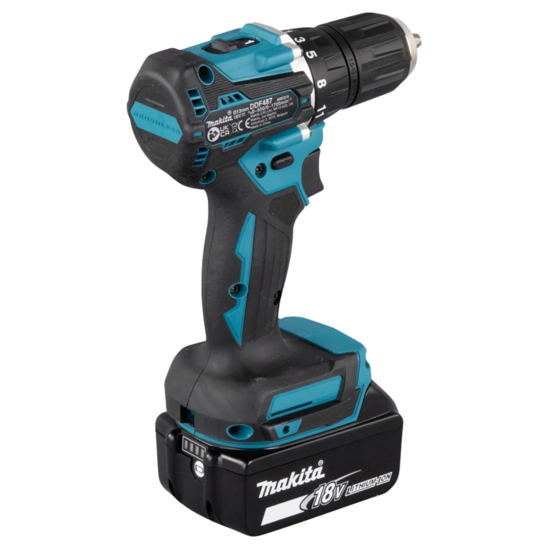 Perceuse-visseuse à batterie 13mm LXT18V+2xBL1820+1xDC18RC+MPK - DDF487RAJ