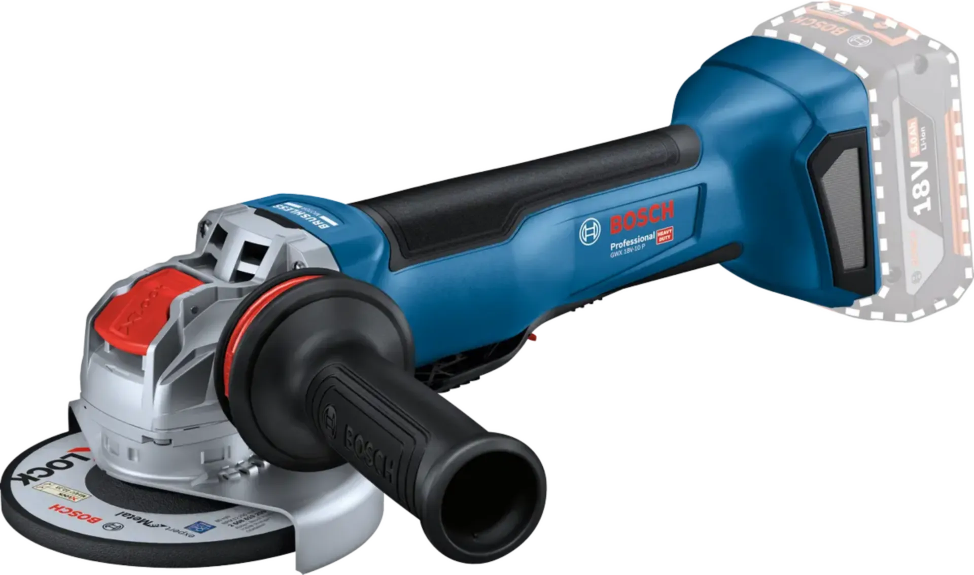 GWX Meuleuse d'angle sans fil (excl. batterie) 18V-10 125 mm X-LOCK