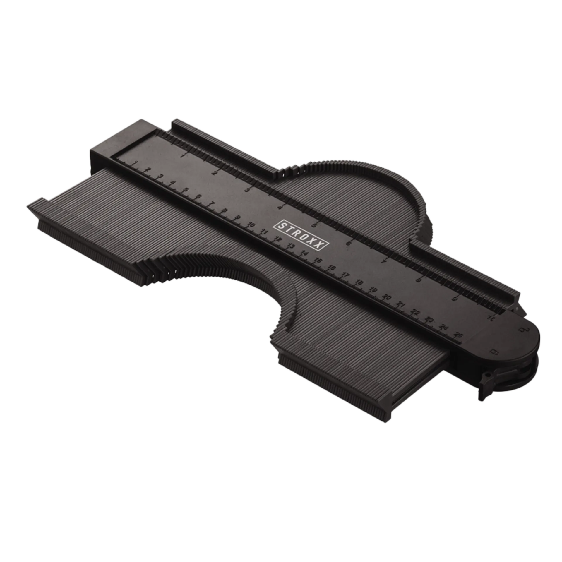 Jauge de contour en plastique avec verrouillage 250 mm Jauge de contour en plastique avec verrouillage 250 mm