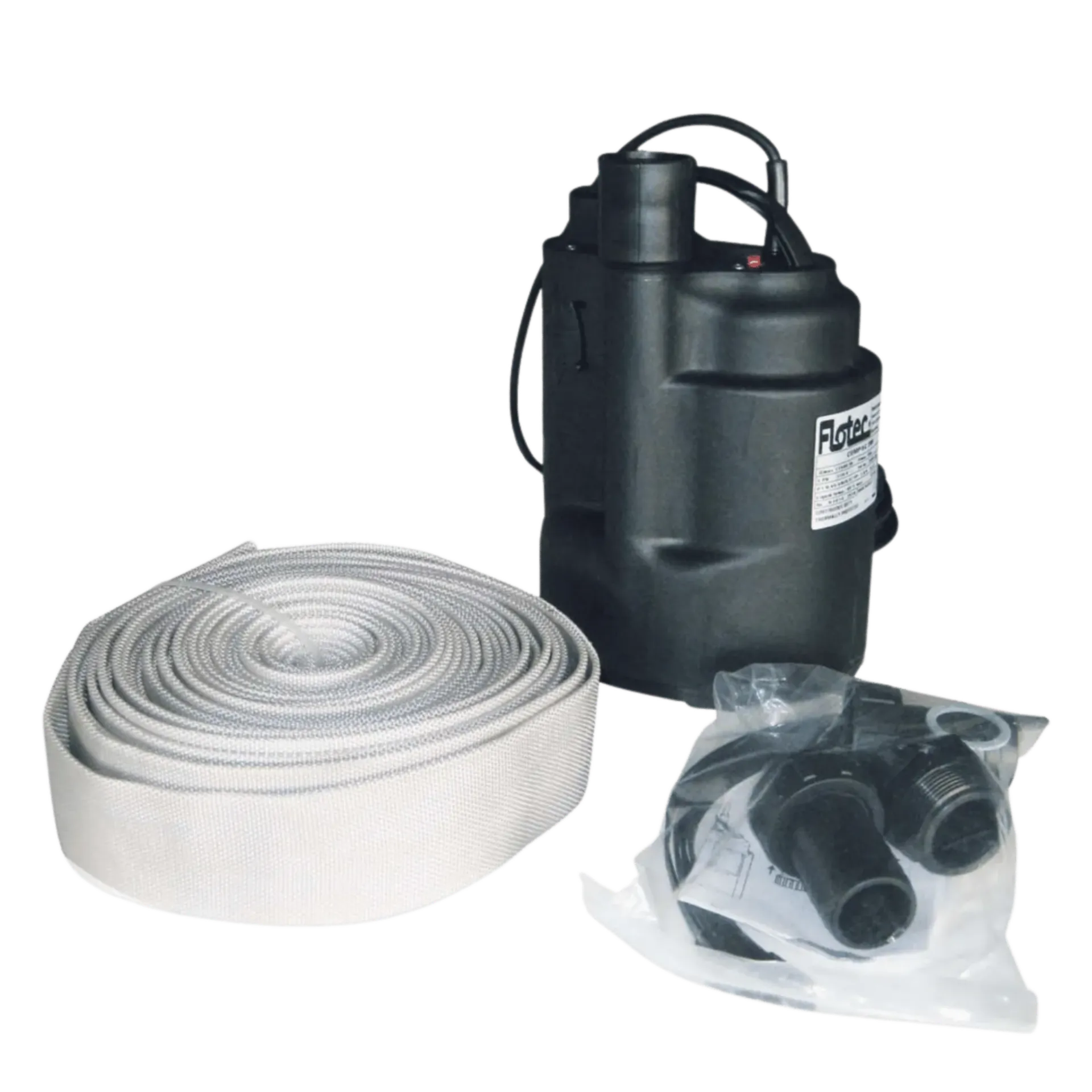 Pompe submersible Flotec Compac 200 (avec raccords + tuyau de 12,5 mètres) pompe serpillière Pompe submersible Flotec Compac 200 (avec raccords + tuyau de 12,5 mètres) pompe serpillière