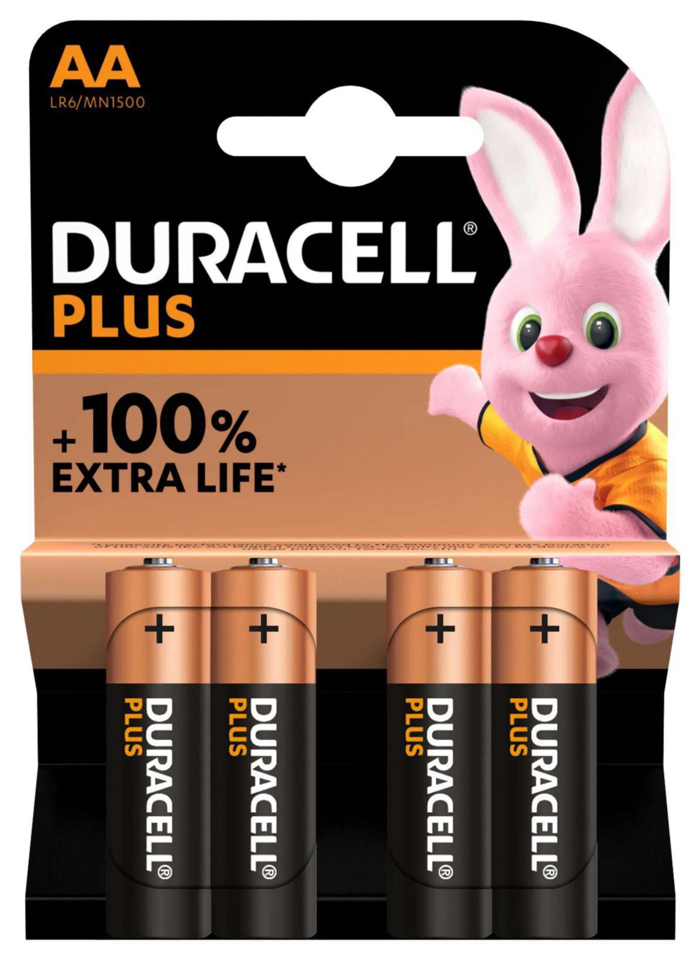 DURACELL ALKA PLUS BATTERIE AA BLISTER 4PCS - LR06.MN1500.4.NG