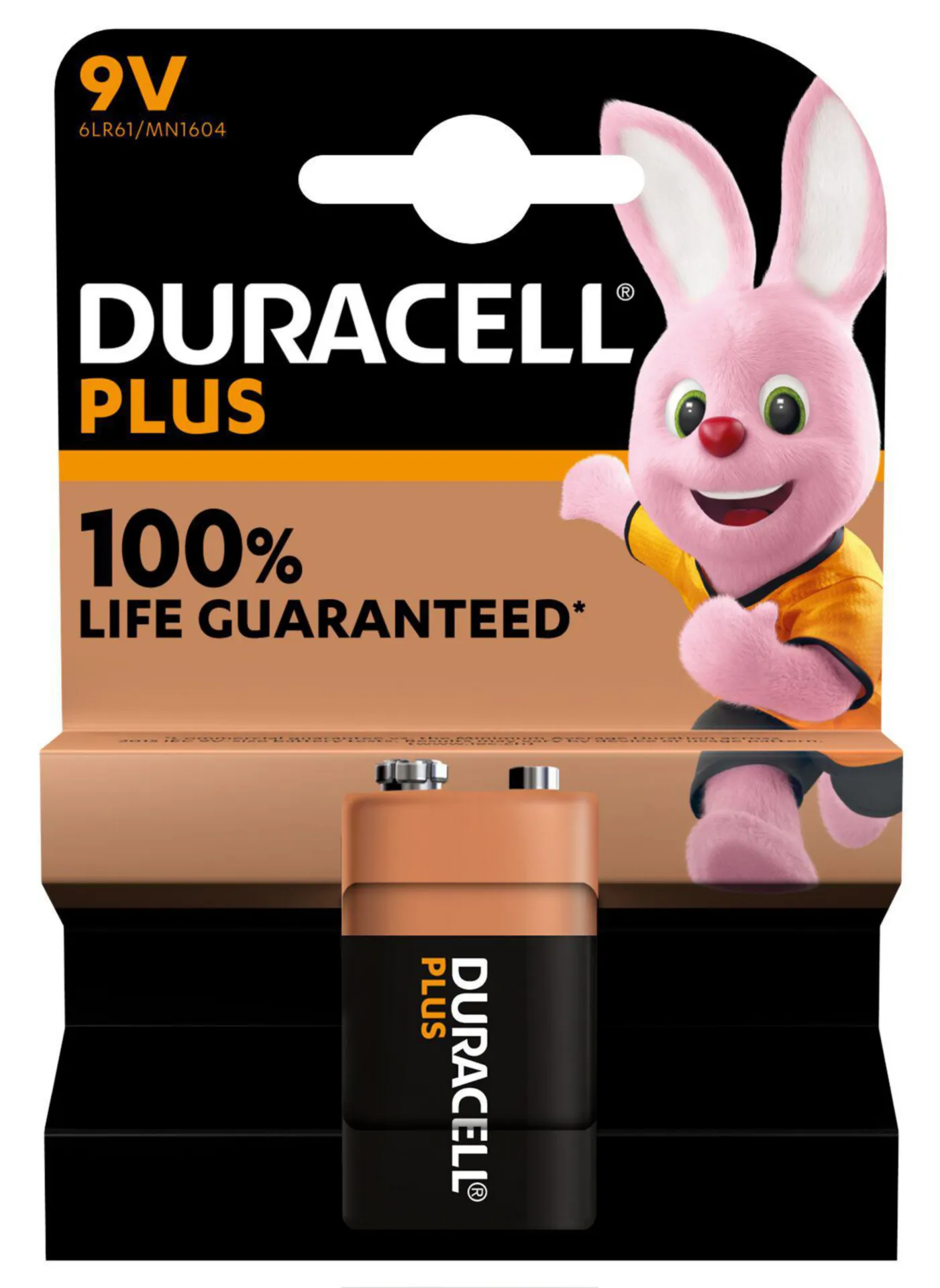 Duracell 6LR61.MN1604 Batterie 9V (blister 1 pièce)