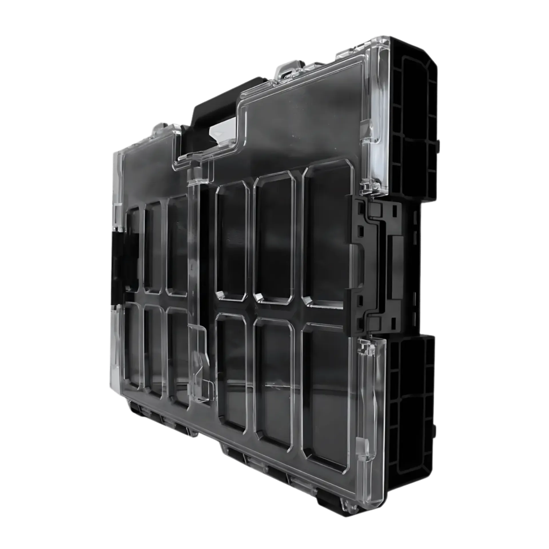STROXX 531X379X77MM Organiseur L système Stroboxx (couvercle polycarbonate, séparateurs)