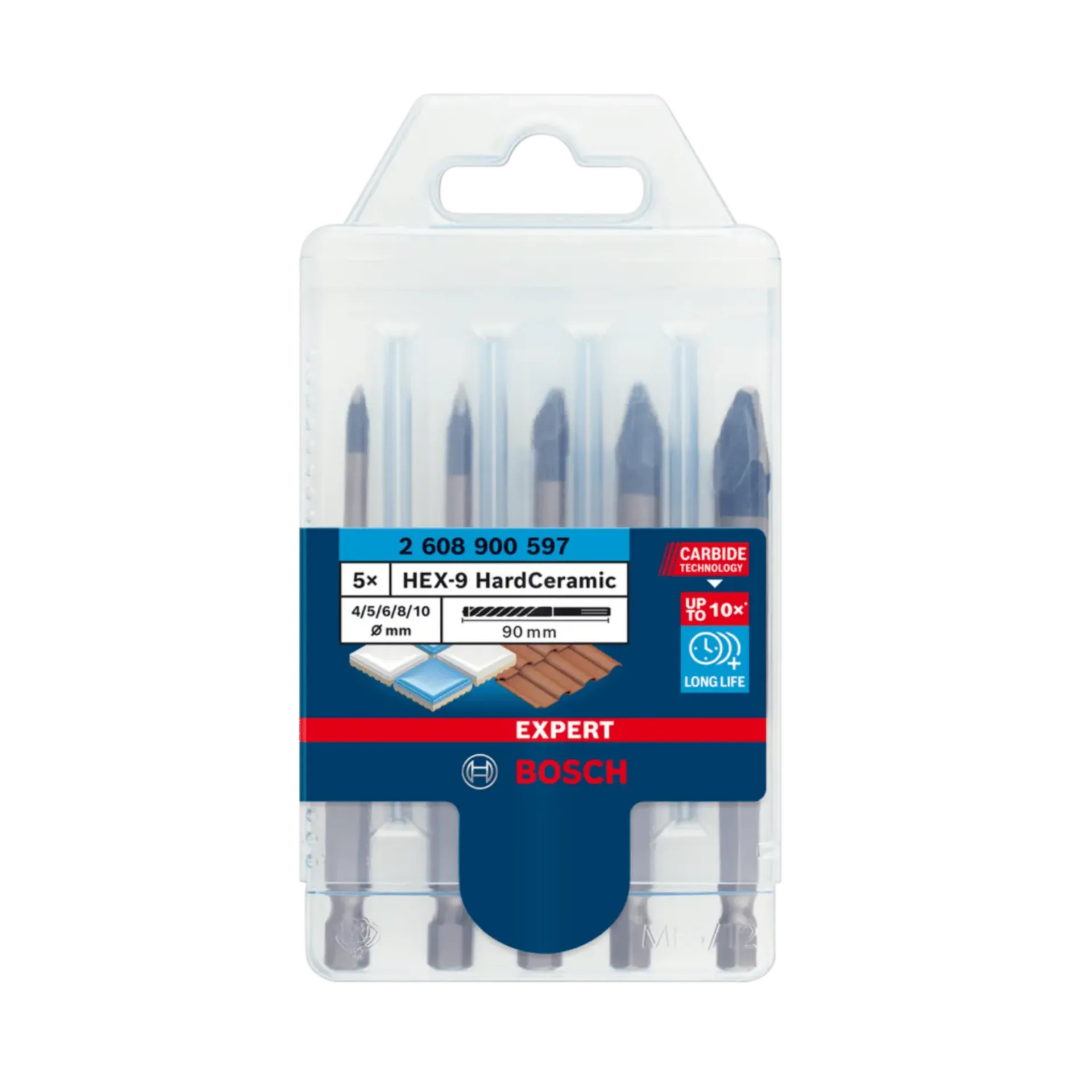 5-delige tegelborenset Expert HEX-9 5-delige tegelborenset Expert HEX-9