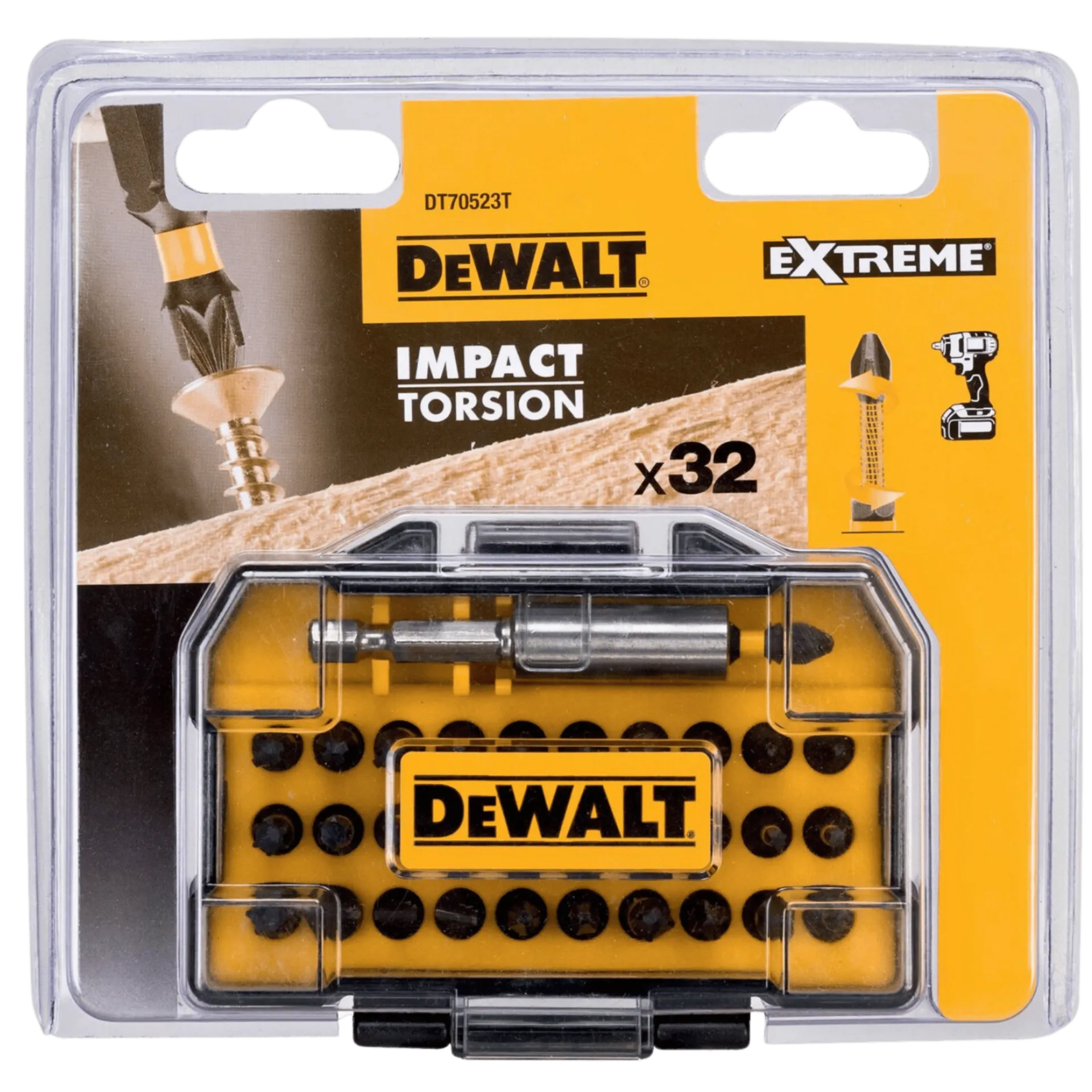 Impact Torsion compacte 32-delige schroefbitset