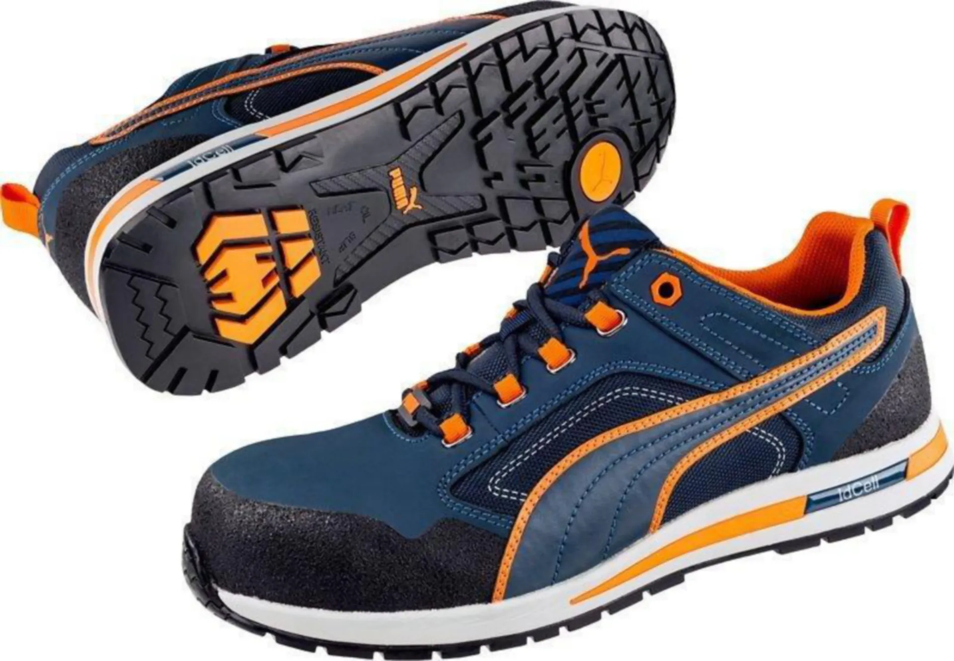 Chaussures de sécurité basse CrossTwist Low S3 HRO SRC - bleu/orange