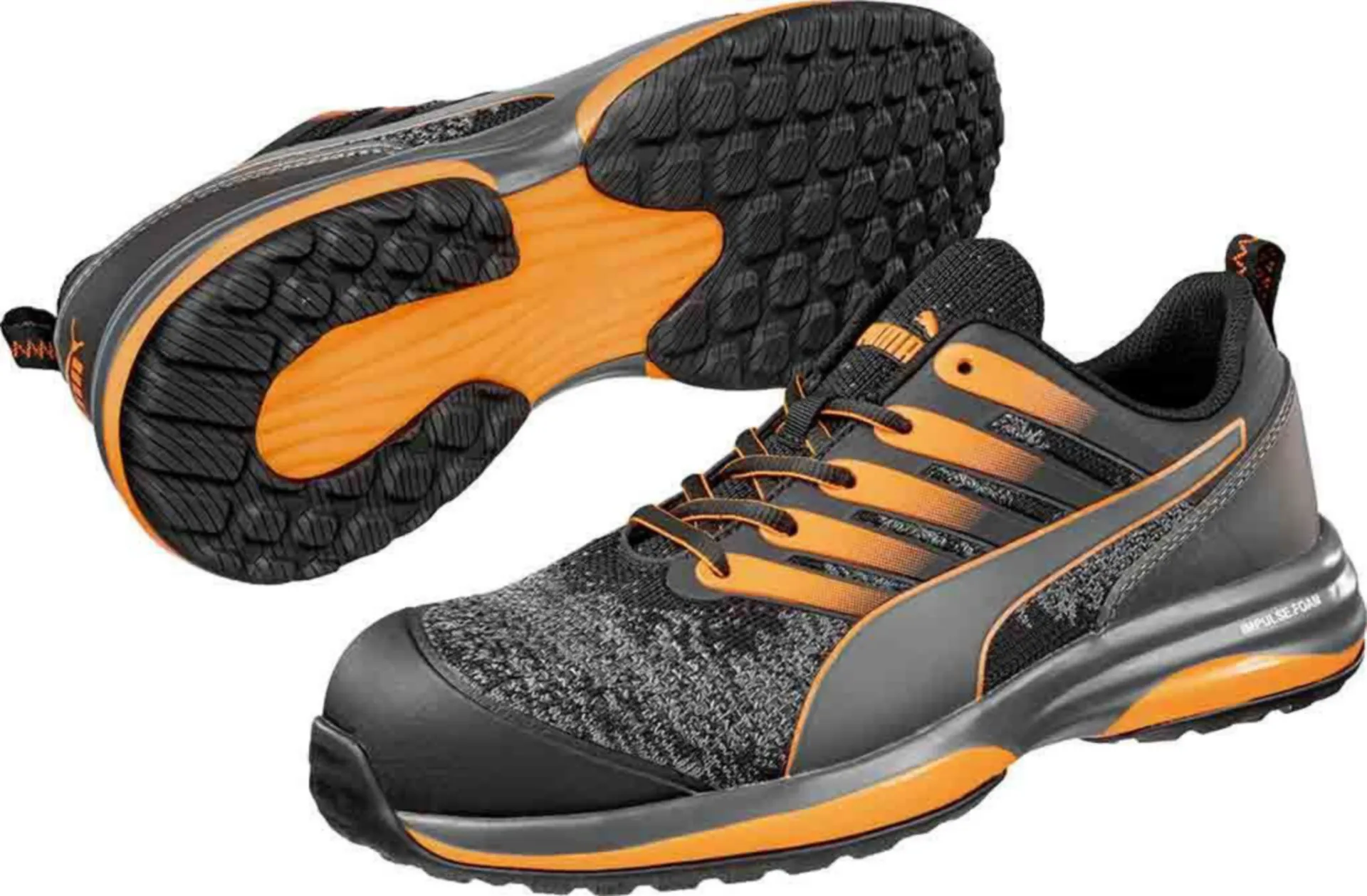 CHAUSSURE DE SéCURITé BASSE  PUMA CHARGE  S1P ESD HRO SRC - NOIR/ORANGE - PT 42