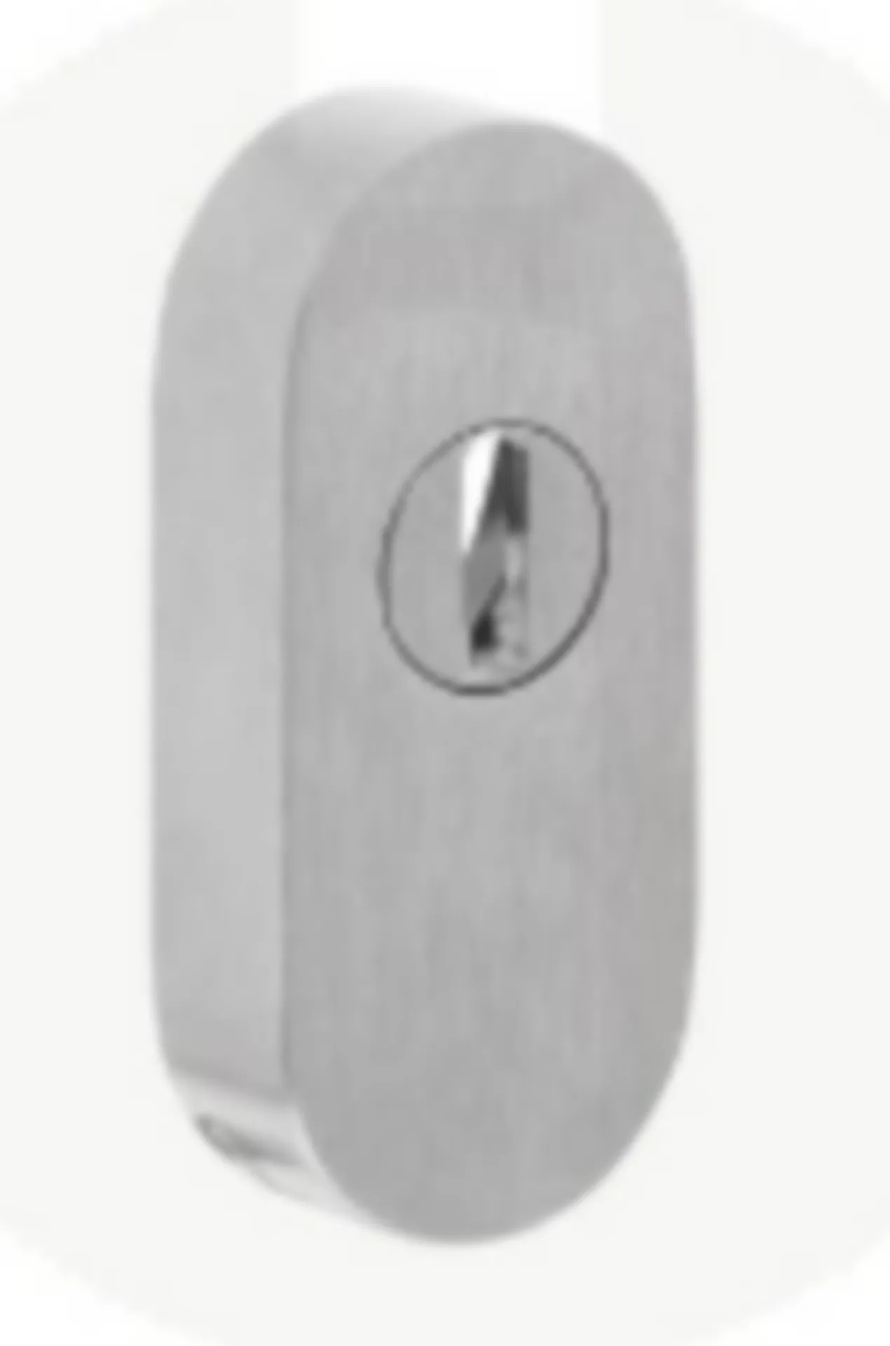 Intersteel Rosace de sécurité coulissante ovale (inox, 15 mm, 73 x 33 mm)