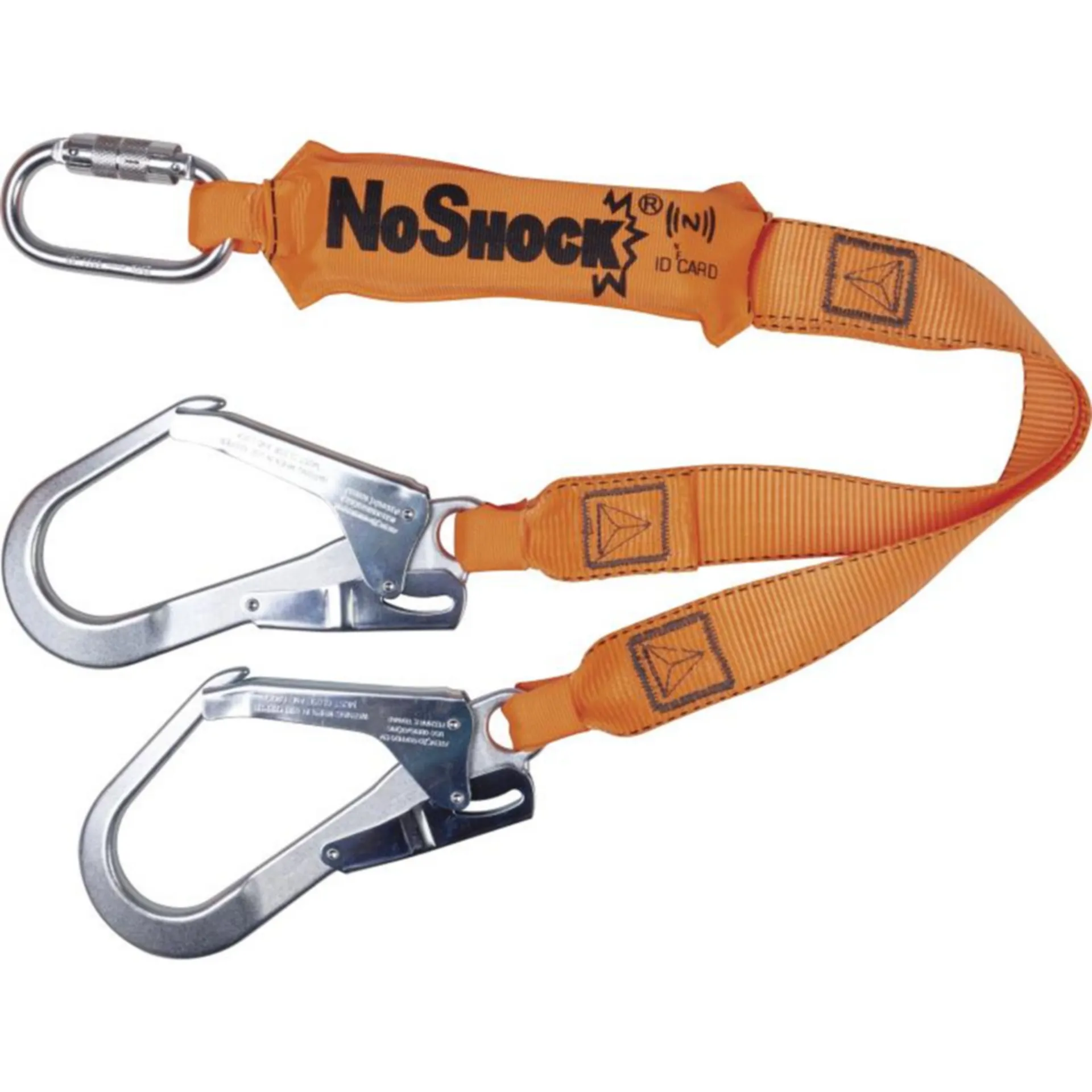 ABSORBEUR DÉNERGIE DOUBLE LONGE SANGLE 1M +1 CONNECTEUR DOUBLE-ACTION + 2 AM022