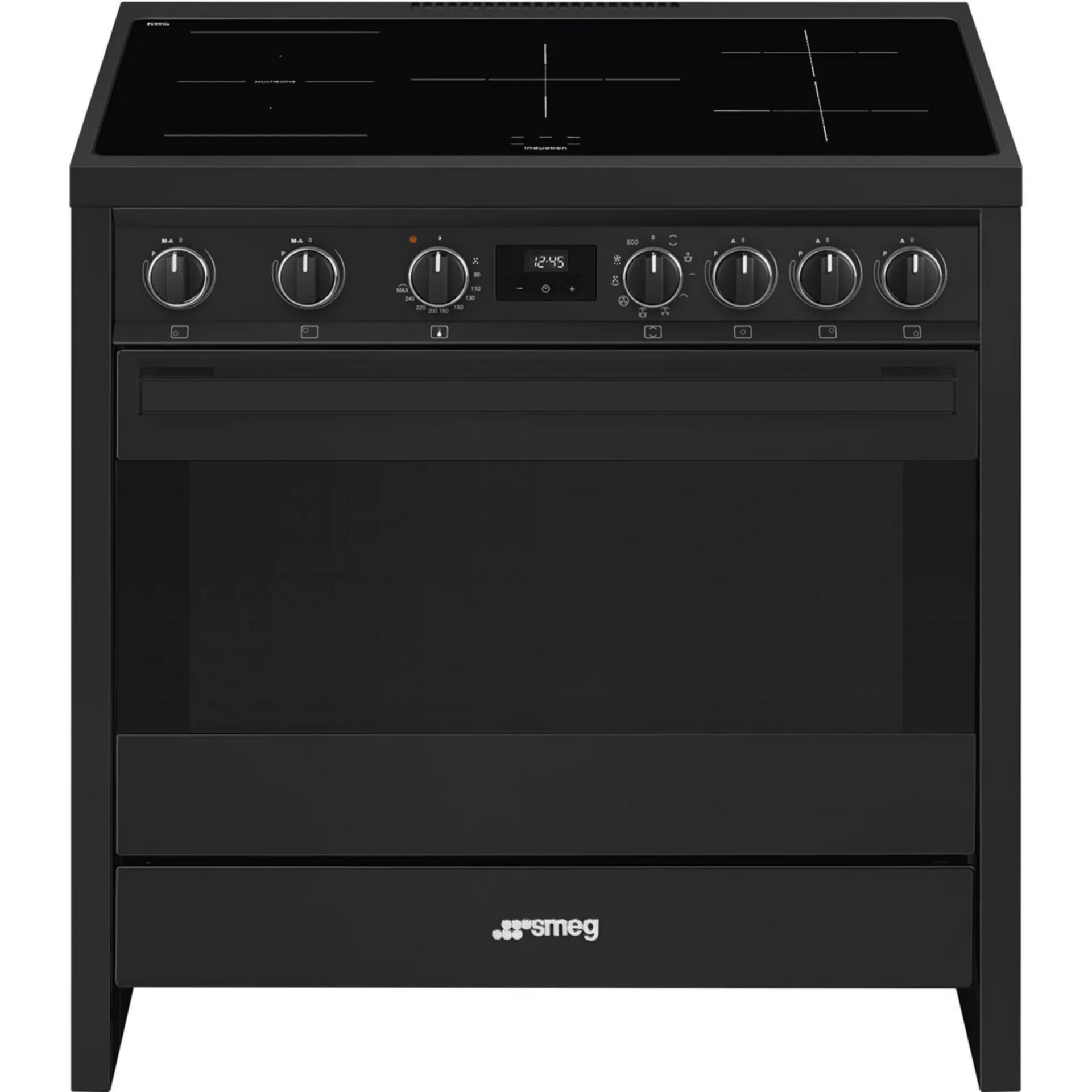 SMEG B95IMAN9 CENTRE DE CUISSON 90X60X90 - 5 ZONES INDUCTION DONT 1 MULTIZONE -