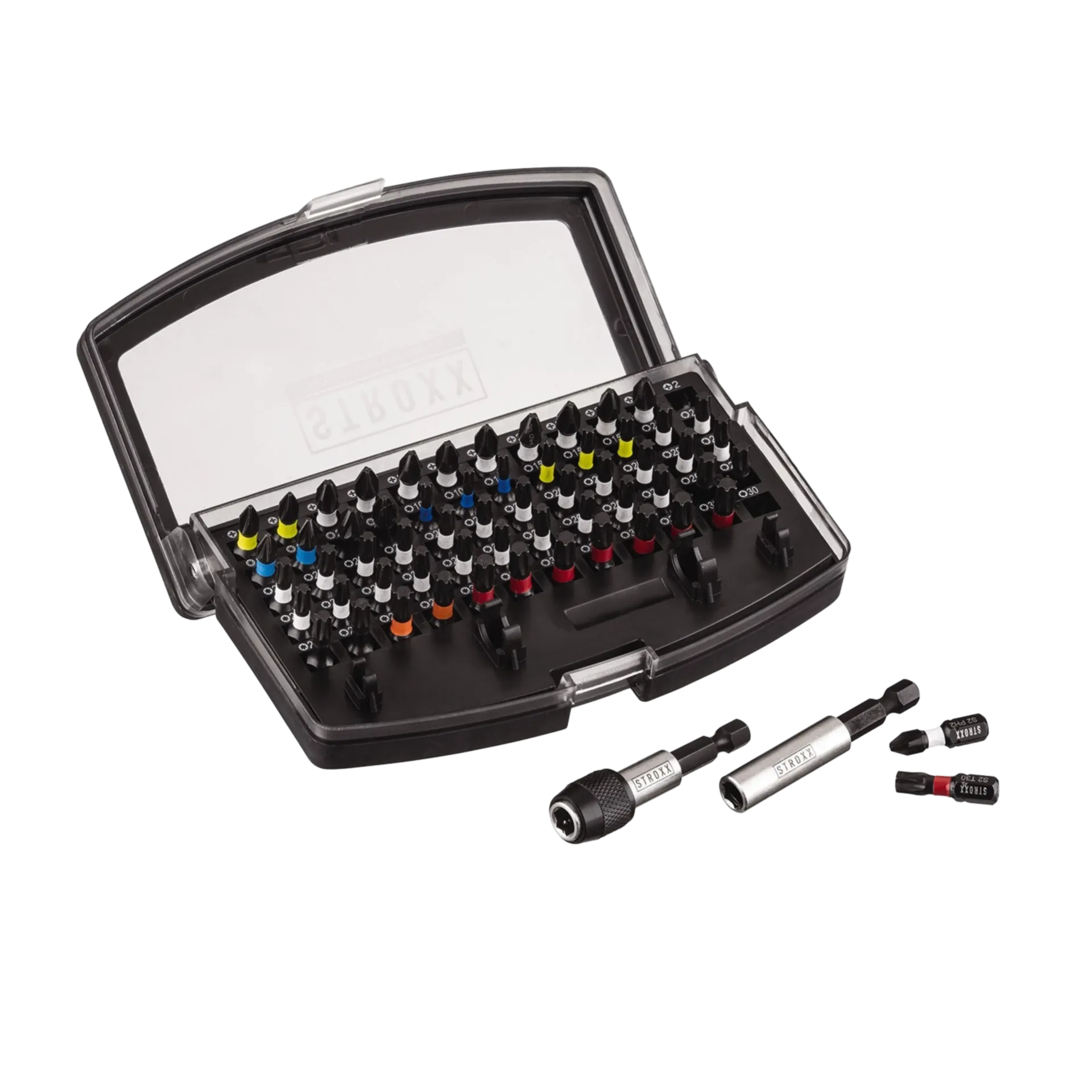 Coffret d'embouts 1/4" X 25mm (62 pièces)