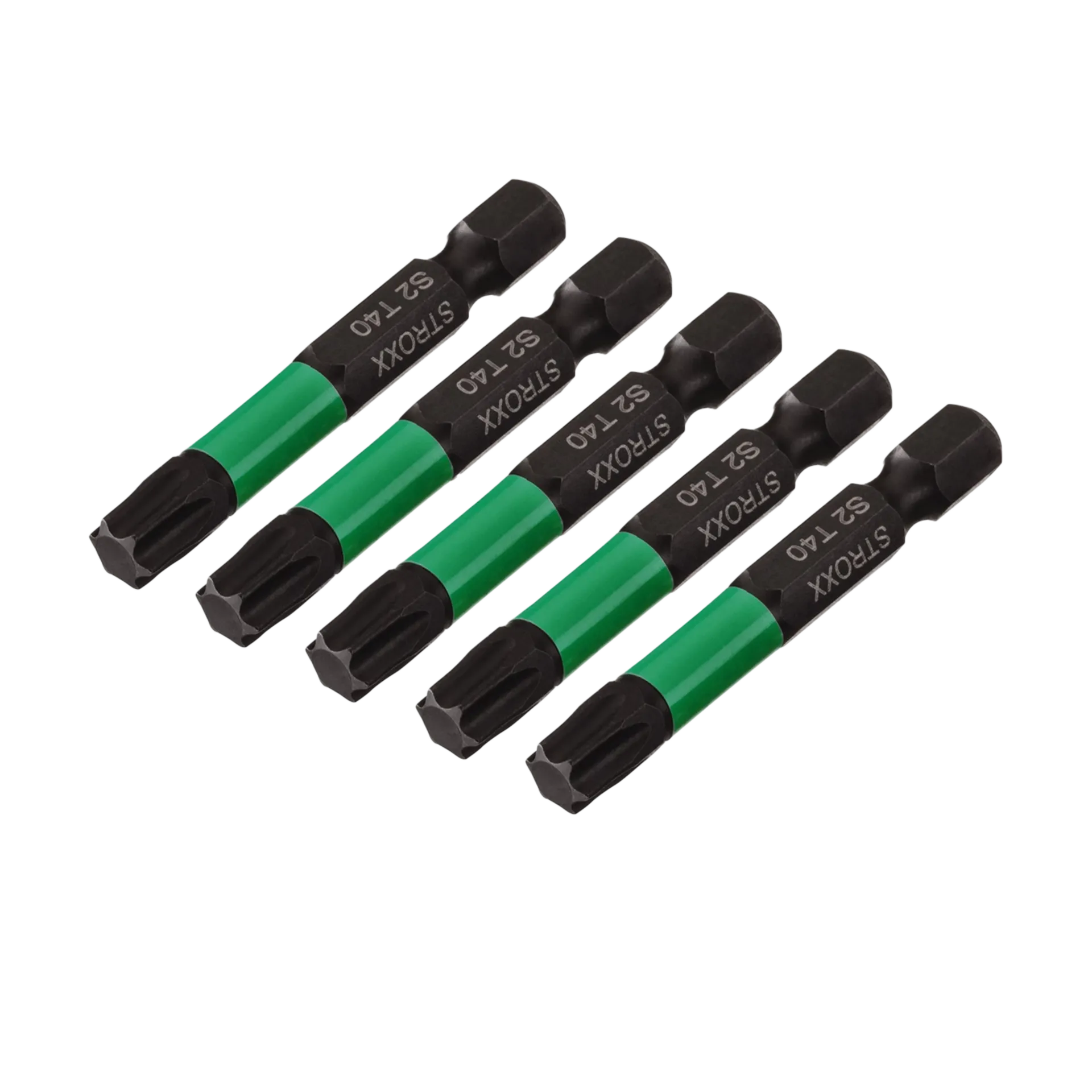Impact bits TX40 1/4" X 50mm vert (5 pièces)