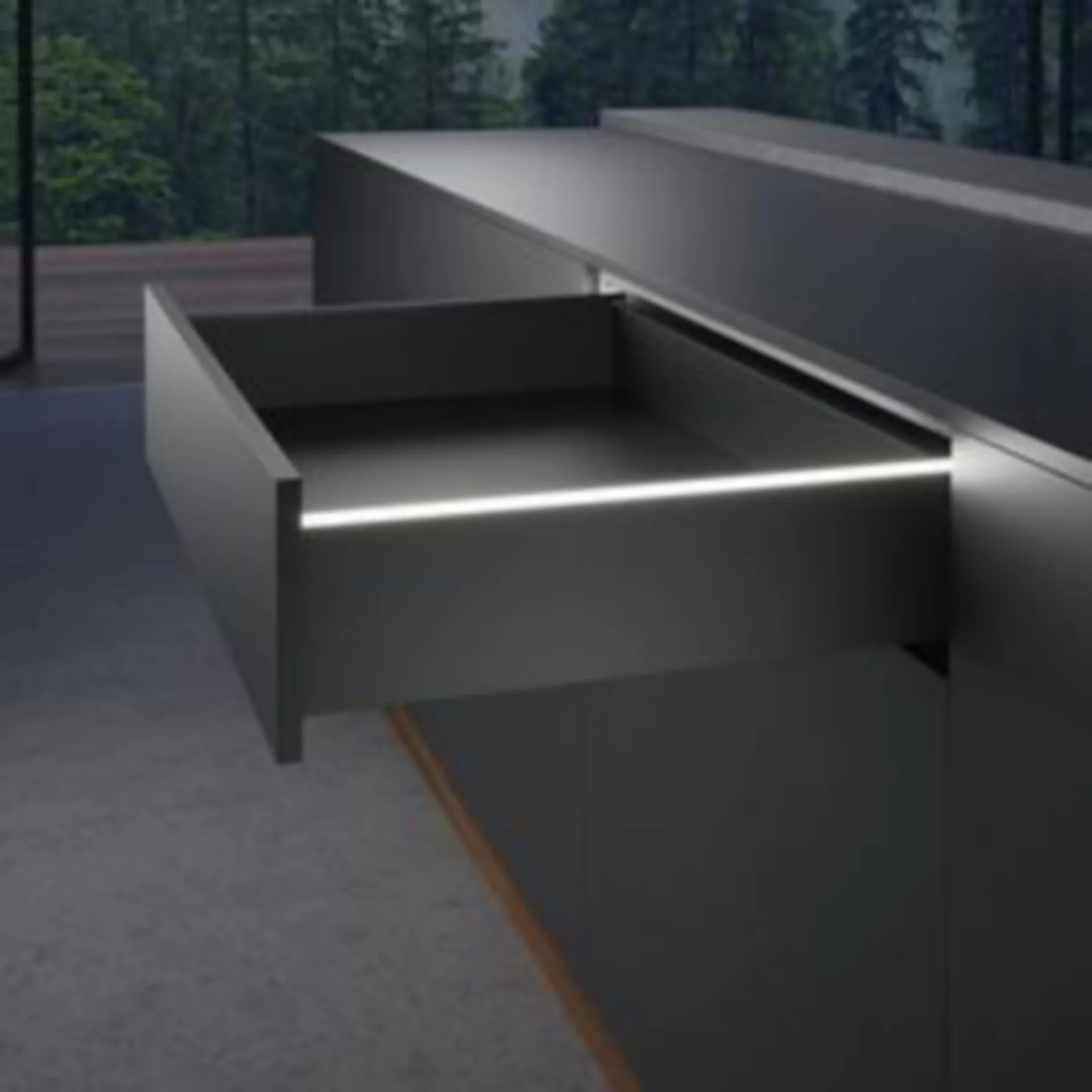 Hettich AVANTECH YOU profil design lumineuse (550 mm, anthracite)