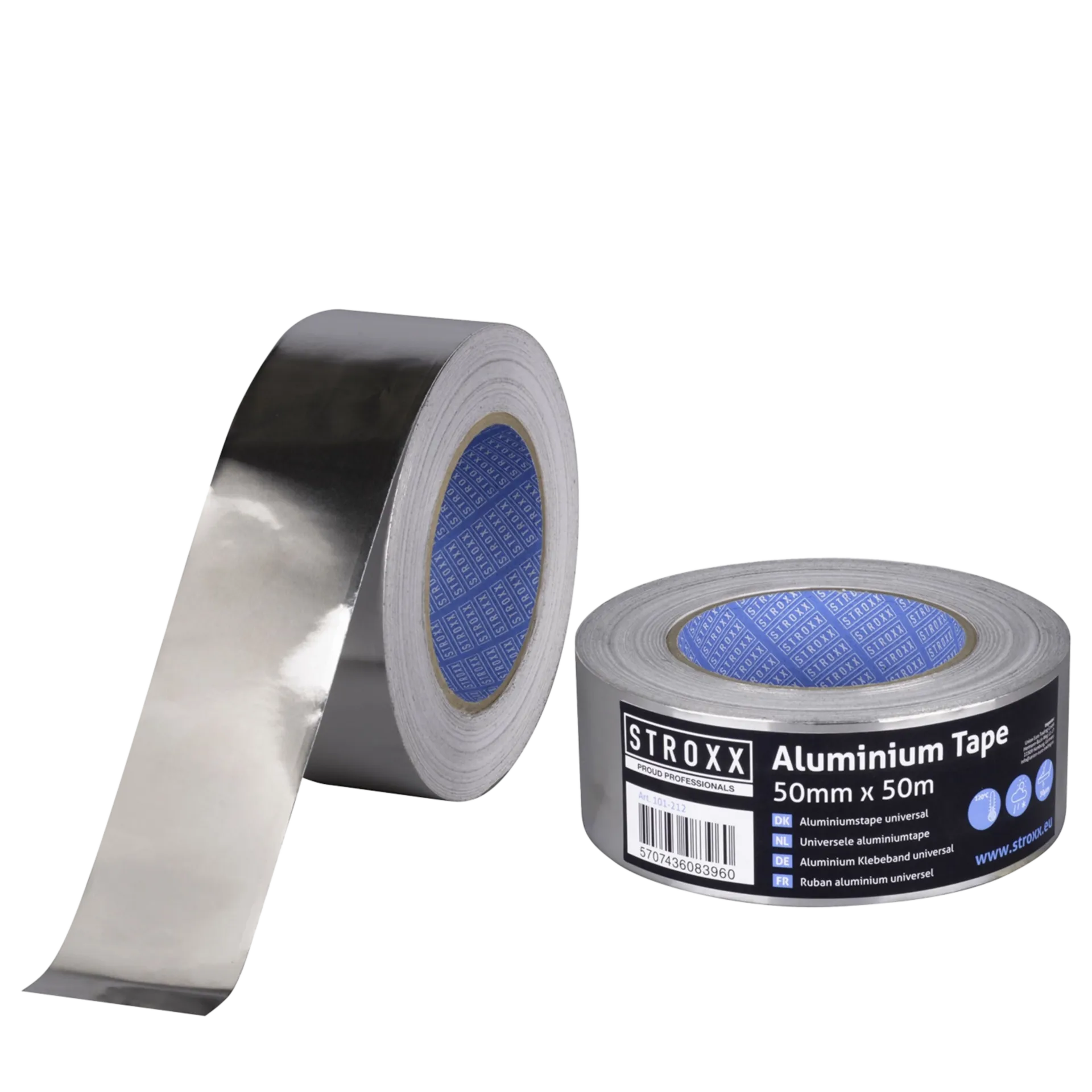 Ruban adhésif en aluminium - 50mm x 50m - 30µ Ruban adhésif en aluminium - 50mm x 50m - 30µ