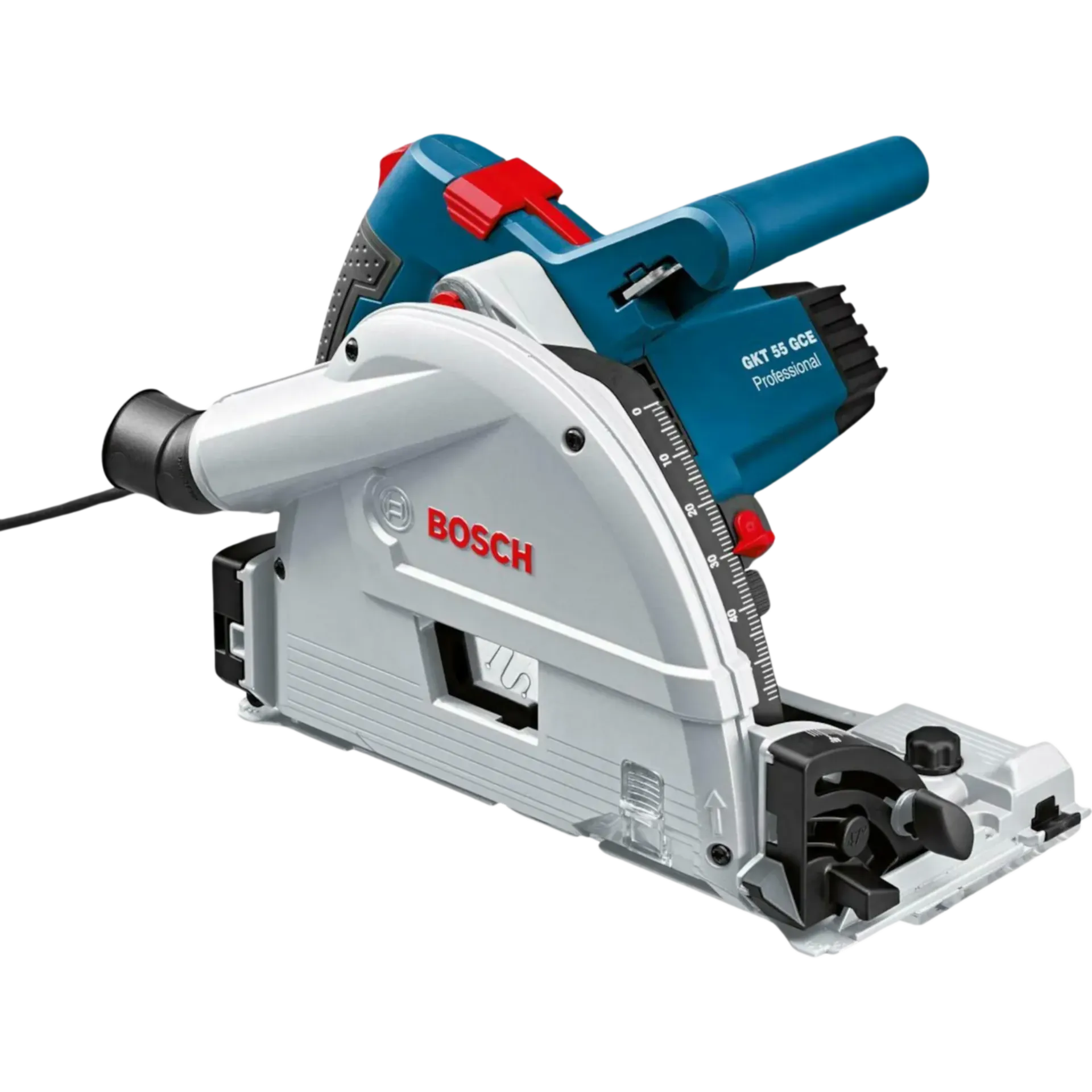 Invalcirkelzaag GKT 55 GCE met FSN 1400-rail (1400 W - 57 mm - Ø 160 x 20 mm)