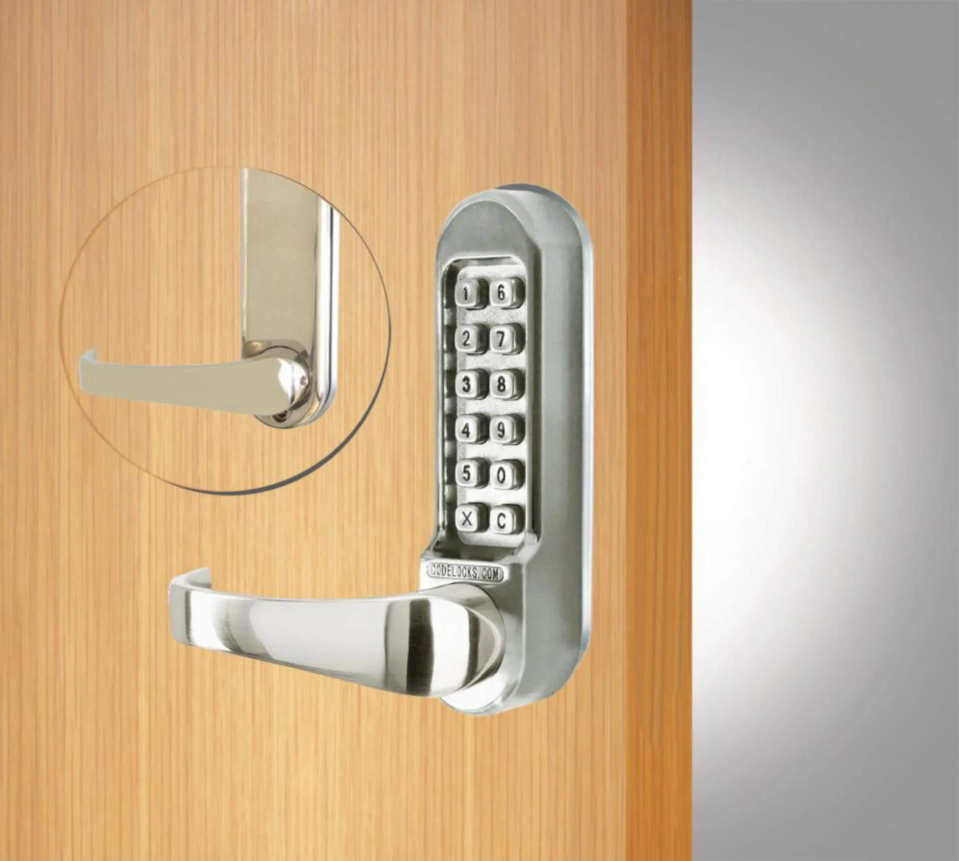 Codelocks CL505 serrure à code mécanique (code free, inox)