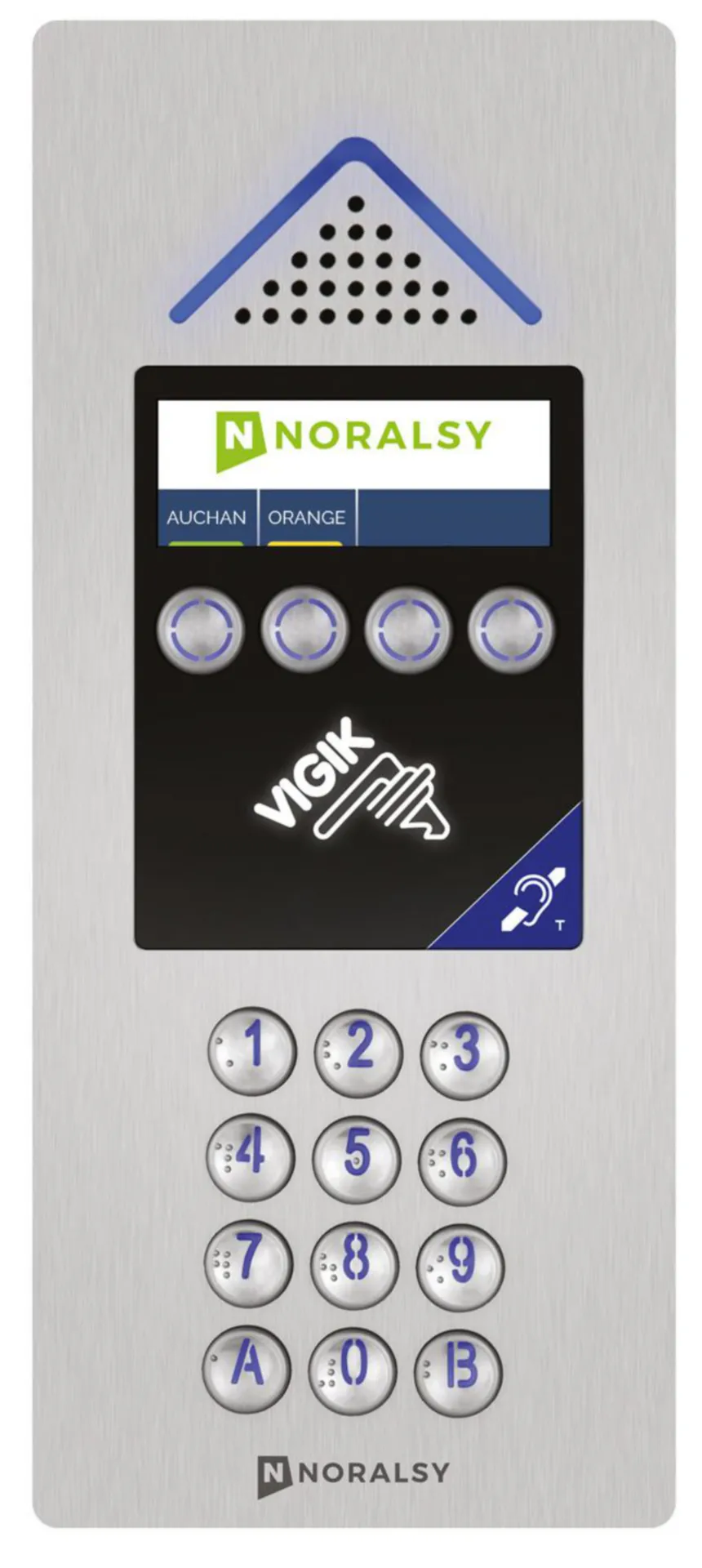 BUITENPOST 4G MINI TOUCH MET CODEKLAVIER IN RVS TP4G-TIC VOOR SLECHTHORENDEN