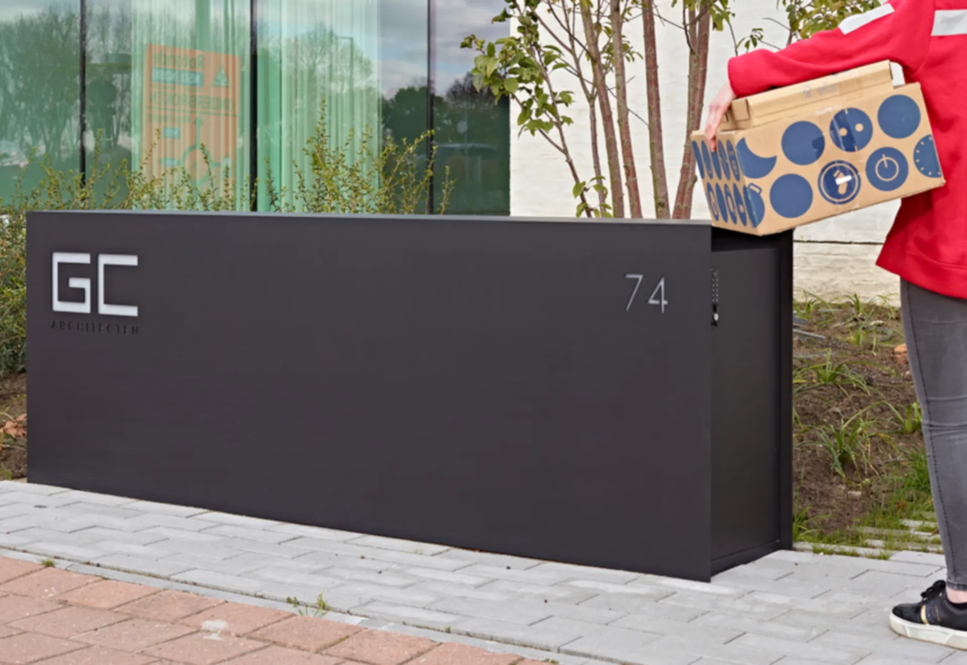 BOÎTE À COLIS ESAFE MAXUS 1100 SINGLE 990X300X1100 MAT TEXT 9005