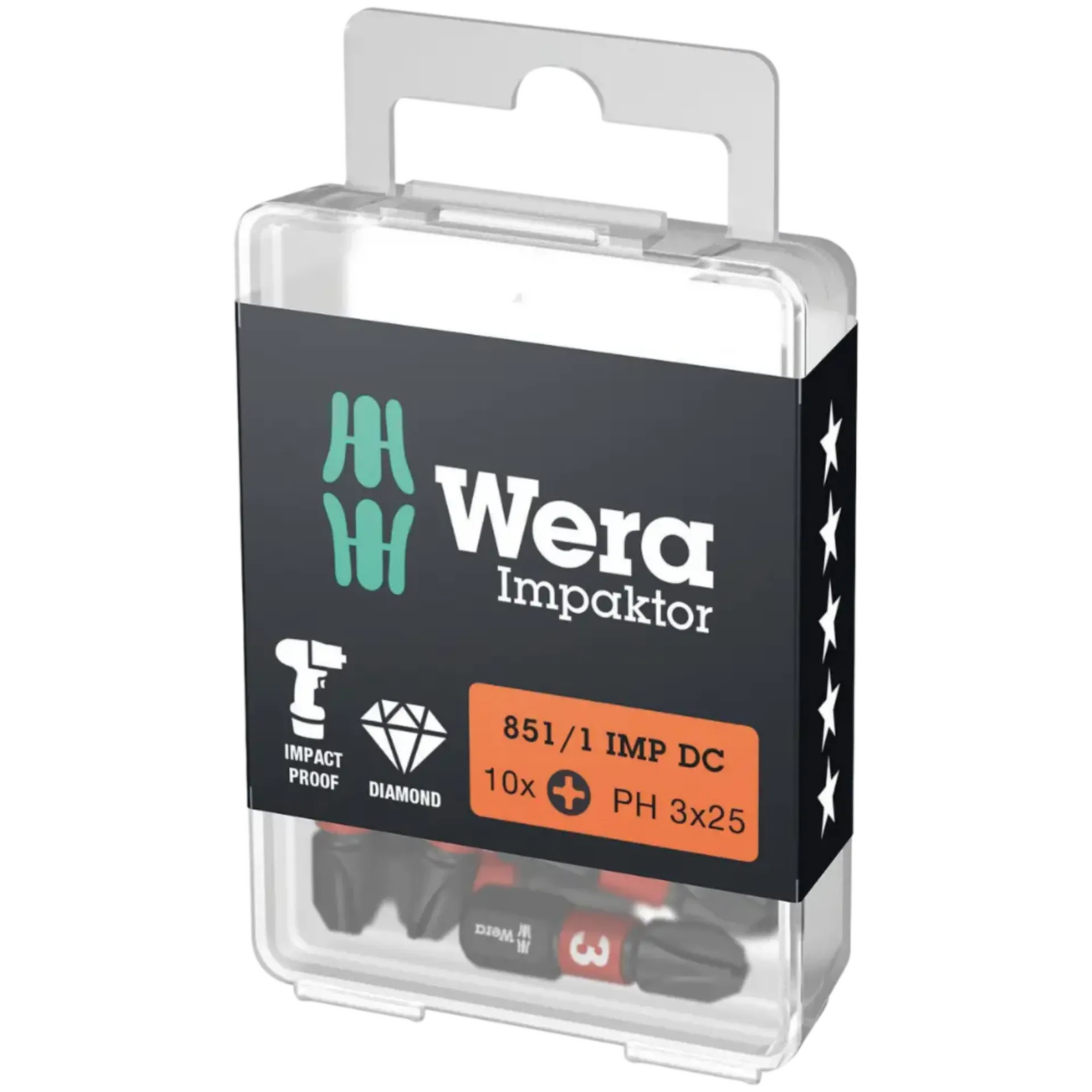 Embouts à chocs Philips PH3 x 25 mm 851/1 Impaktor (blister = 10 pcs) Embouts à chocs Philips PH3 x 25 mm 851/1 Impaktor (blister = 10 pcs)