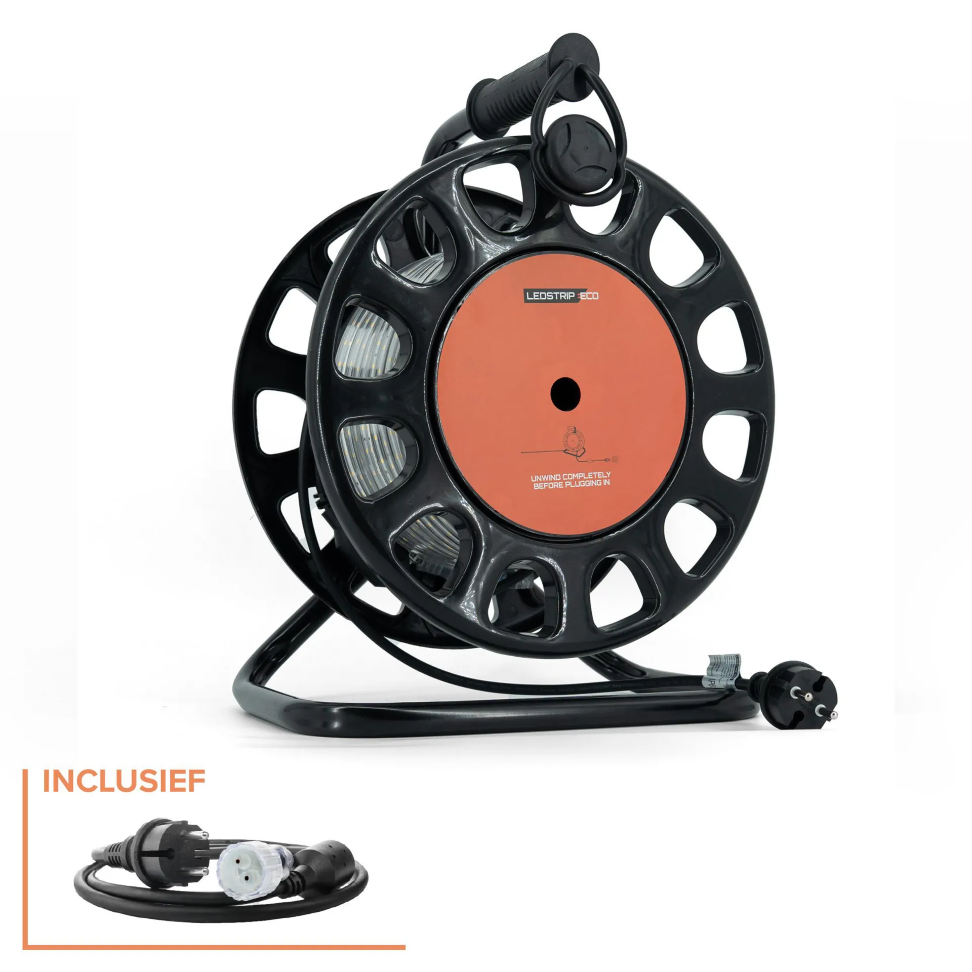 Ledstrip Eco 10m/roll drum/powercord - 051.LSED10PC Ledstrip Eco 10m/roll drum/powercord - 051.LSED10PC