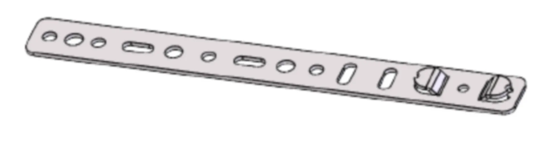 MS Decoupe raamanker (160 x 25 x 2 mm)