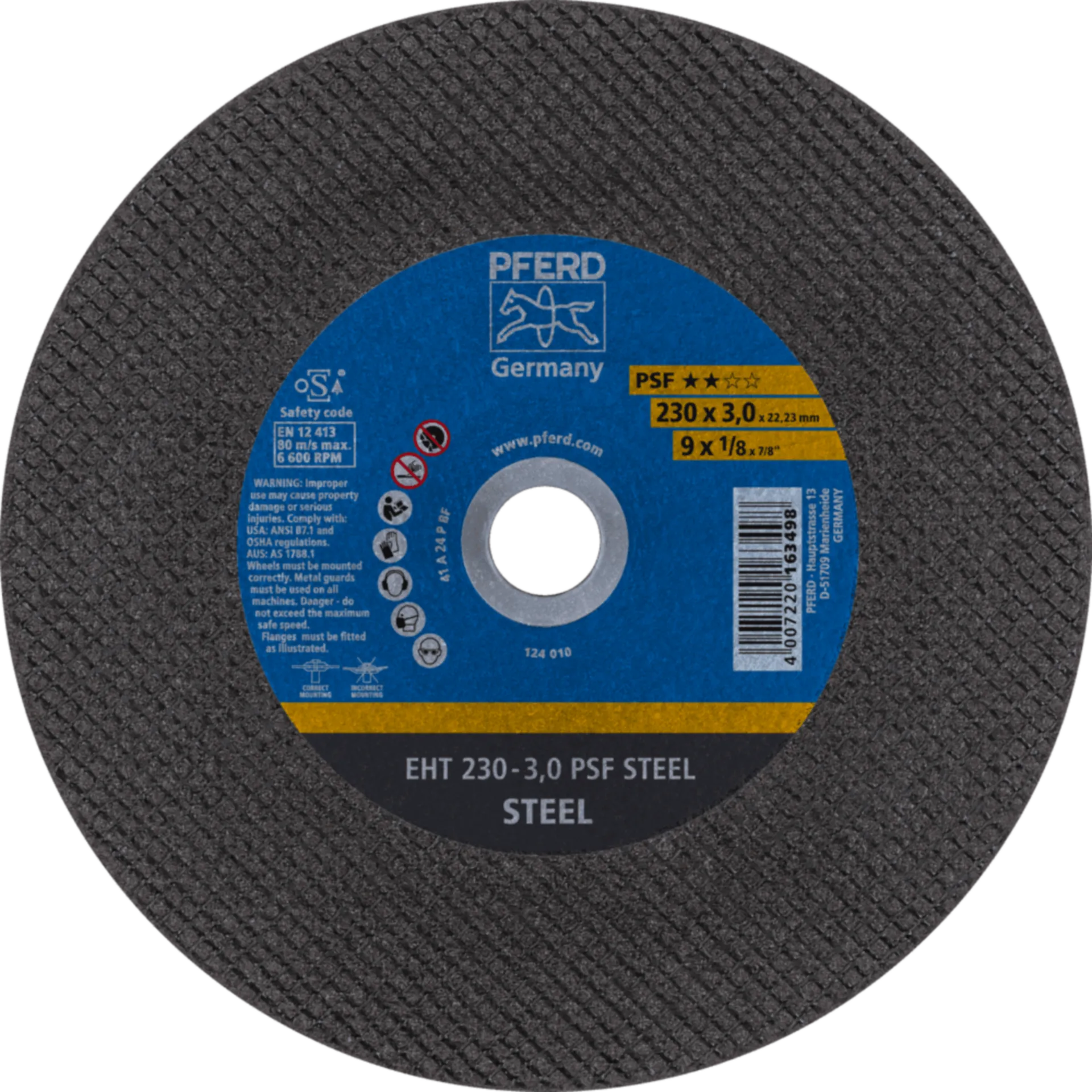 PFERD DOORSLIJPSCHIJF EHT 230-3,0 PSF STEEL - 61728222