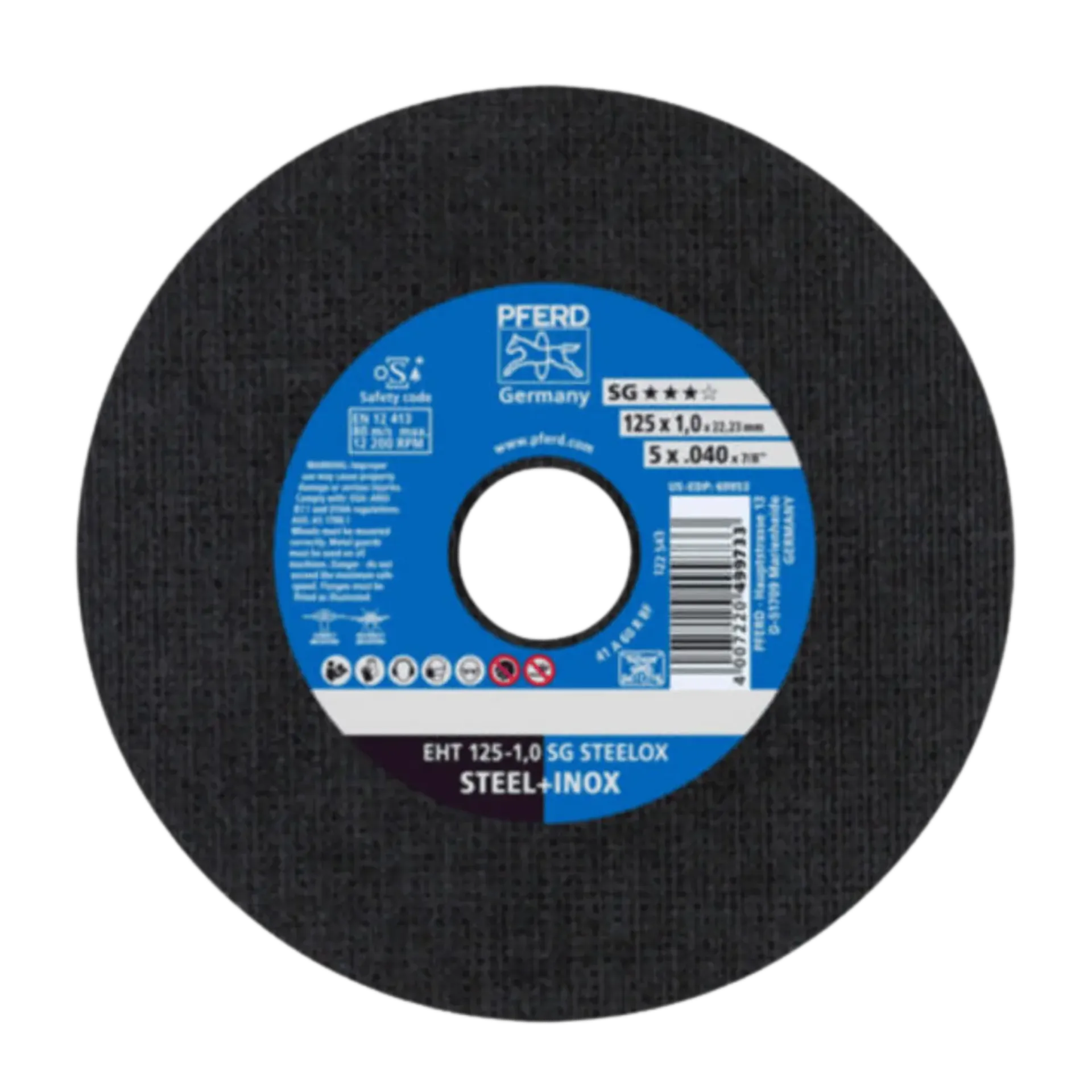 Disque à tronçonner EHT 125-1,0 sg steelox - 61341112 Disque à tronçonner EHT 125-1,0 sg steelox - 61341112