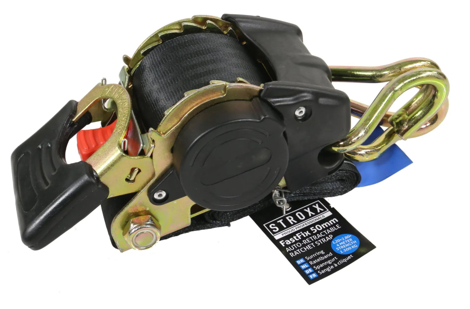 101-266 FastFix Automatische spanband 4 m (50 mm, 1500 kg, EN12195-2)