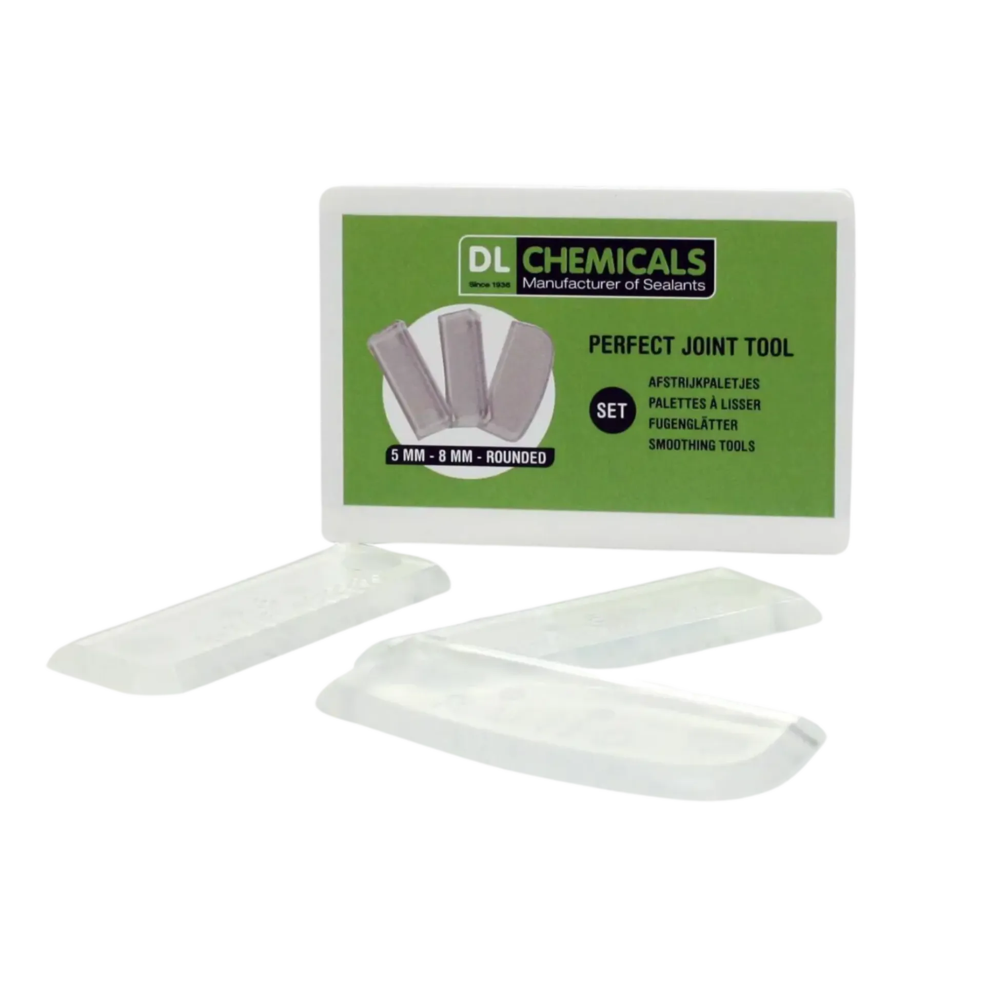 Outil de joint parfait avec 3 spatules : 5mm - 8mm - arrondi