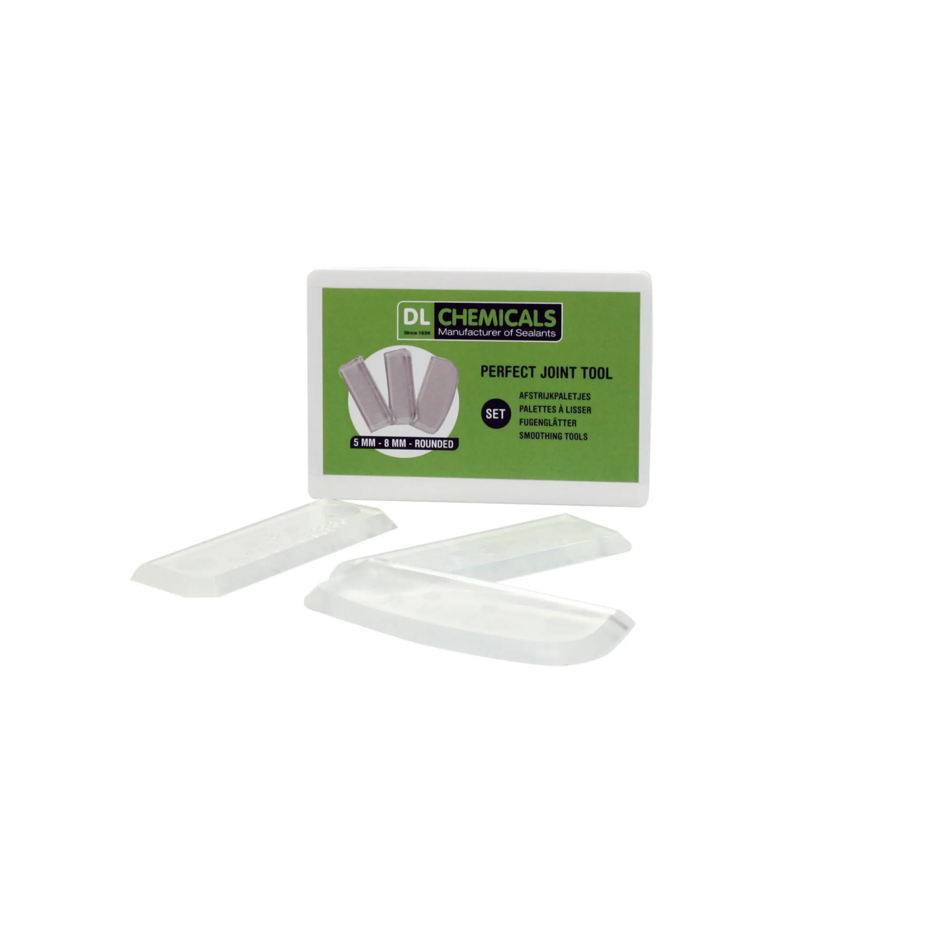Outil de joint parfait avec 3 spatules : 5mm - 8mm - arrondi