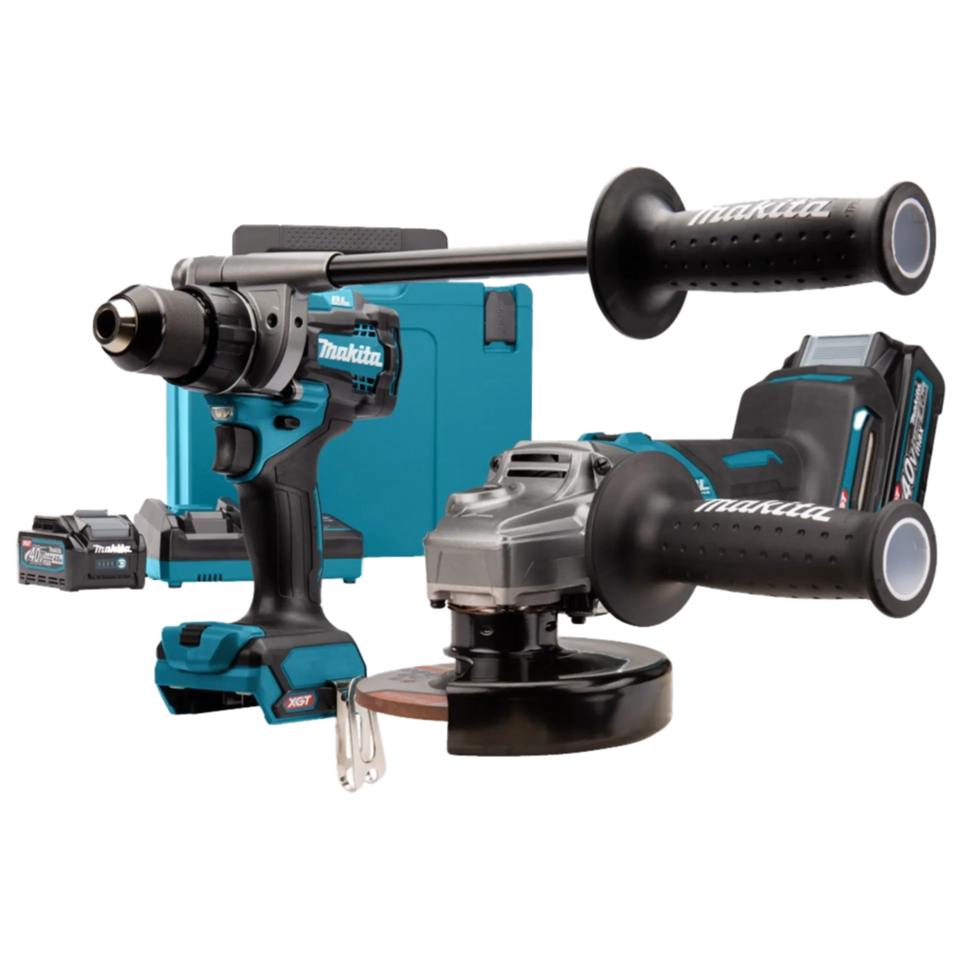 Combiset sans fil 2-pack DK0124G201 (40V - 2 x 4 Ah Li-ion) DF001G + GA005G Combiset sans fil 2-pack DK0124G201 (40V - 2 x 4 Ah Li-ion) DF001G + GA005G