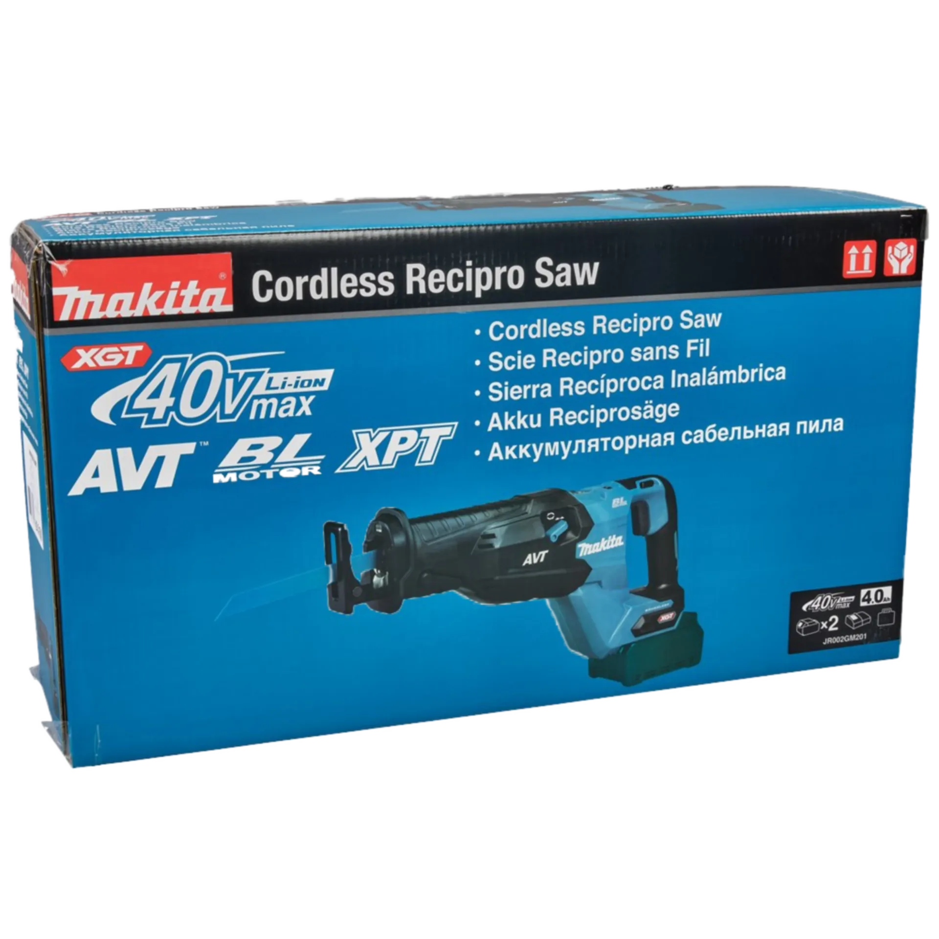 Scie Sabre à Batterie JR002GM201 (40V - 2 x 4 Ah Li-ion)
