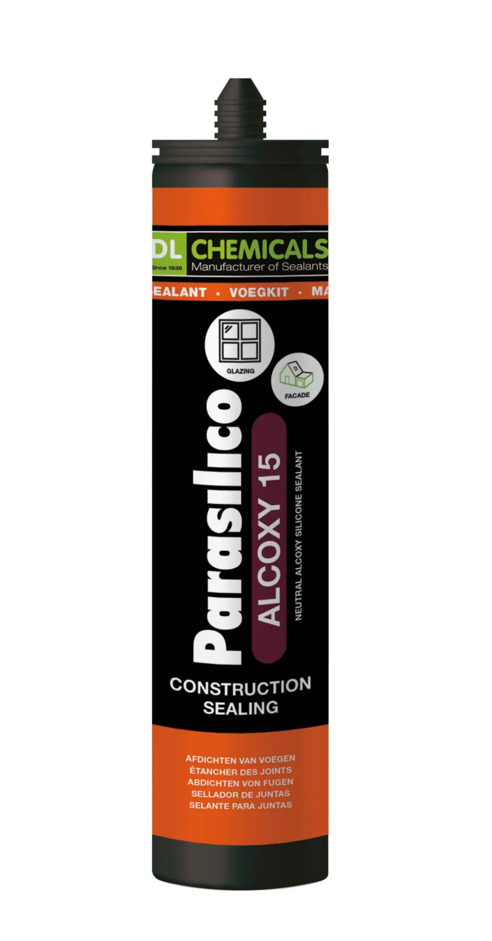 PARASILICO Alcoxy 15 Silicone noir (cartouche 300ml)