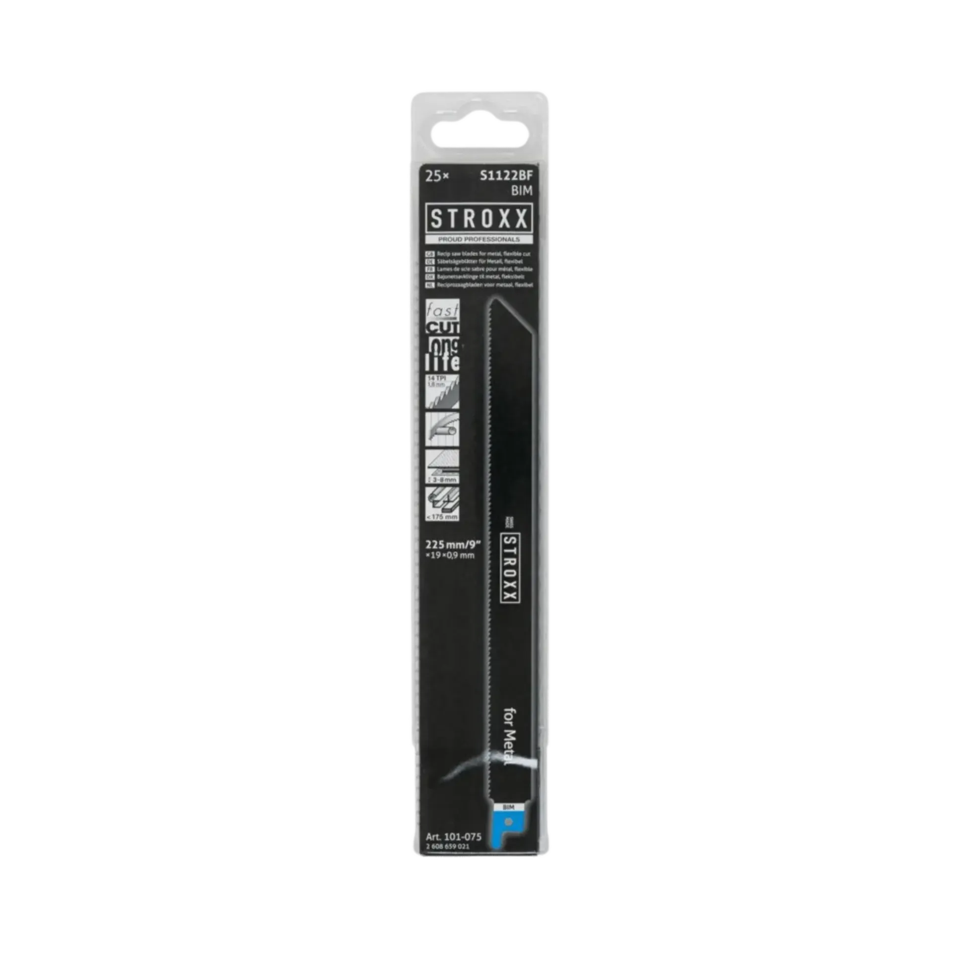 Reciprozaagblad (25st) S1122BF flexibel bim (metaal 3) - 225mm Reciprozaagblad (25st) S1122BF flexibel bim (metaal 3) - 225mm