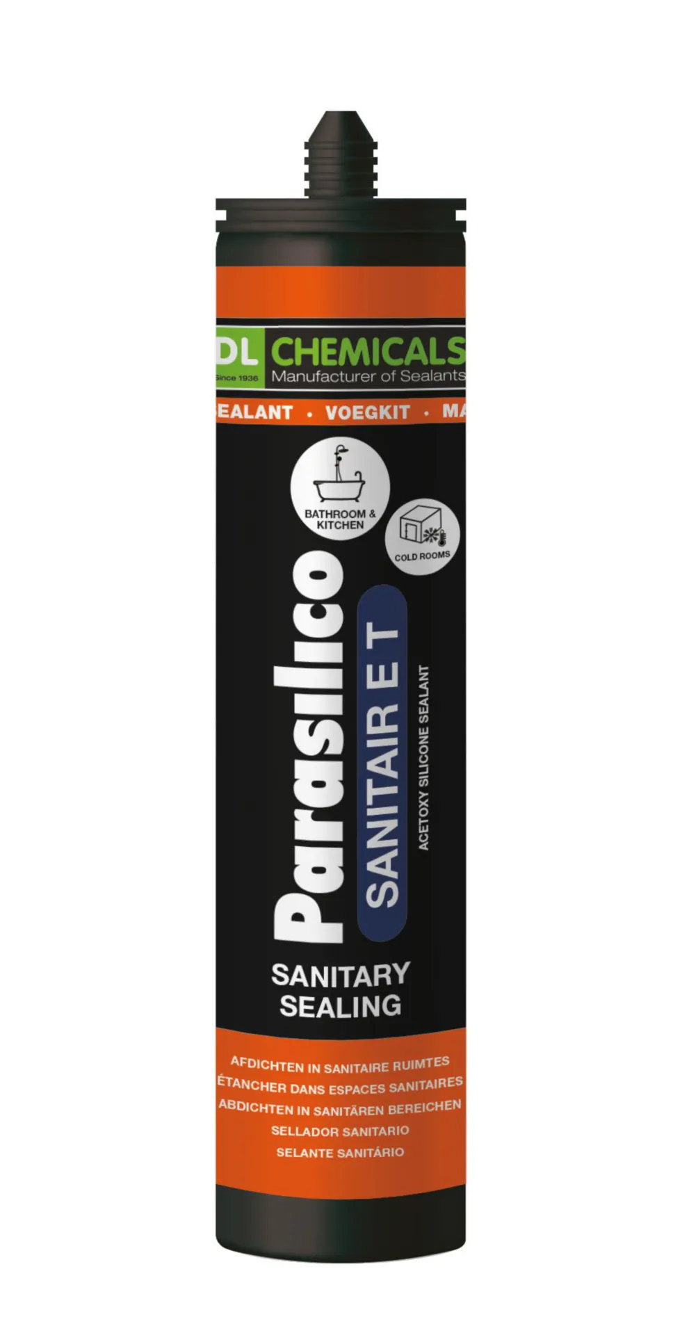 Sanitaire et Caoutchouc de silicone (300 Ml) - Transparent