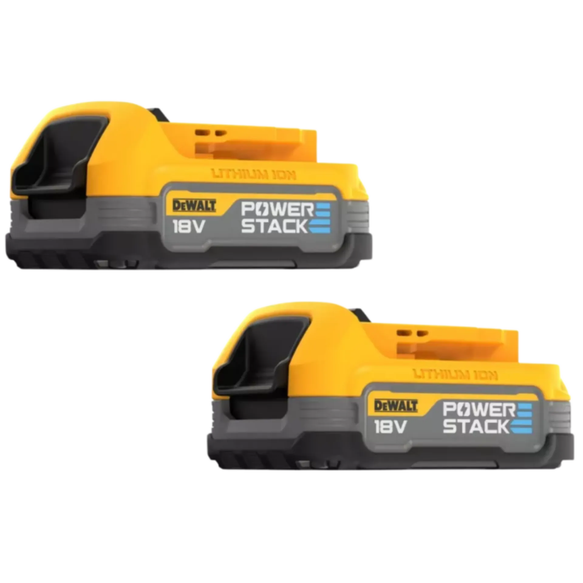 DCBP034E2‑XJ combiset Powerstack compacte 2×18V (2 batteries) DCBP034E2‑XJ combiset Powerstack compacte 2×18V (2 batteries)