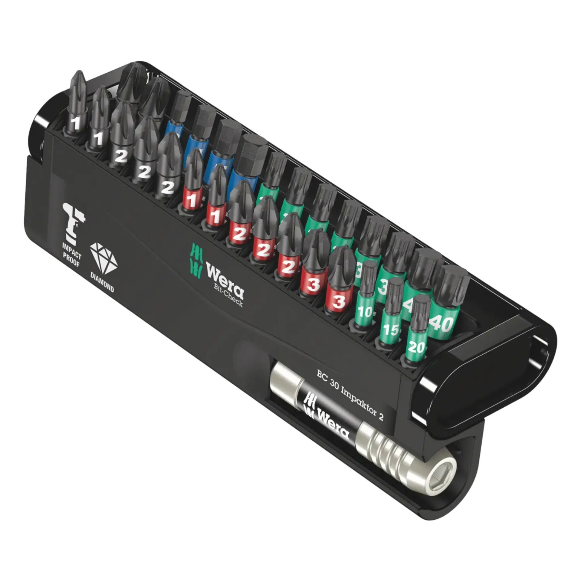 Coffret d'embouts Bit-Check 30 Impaktor 2 (30 pièces)