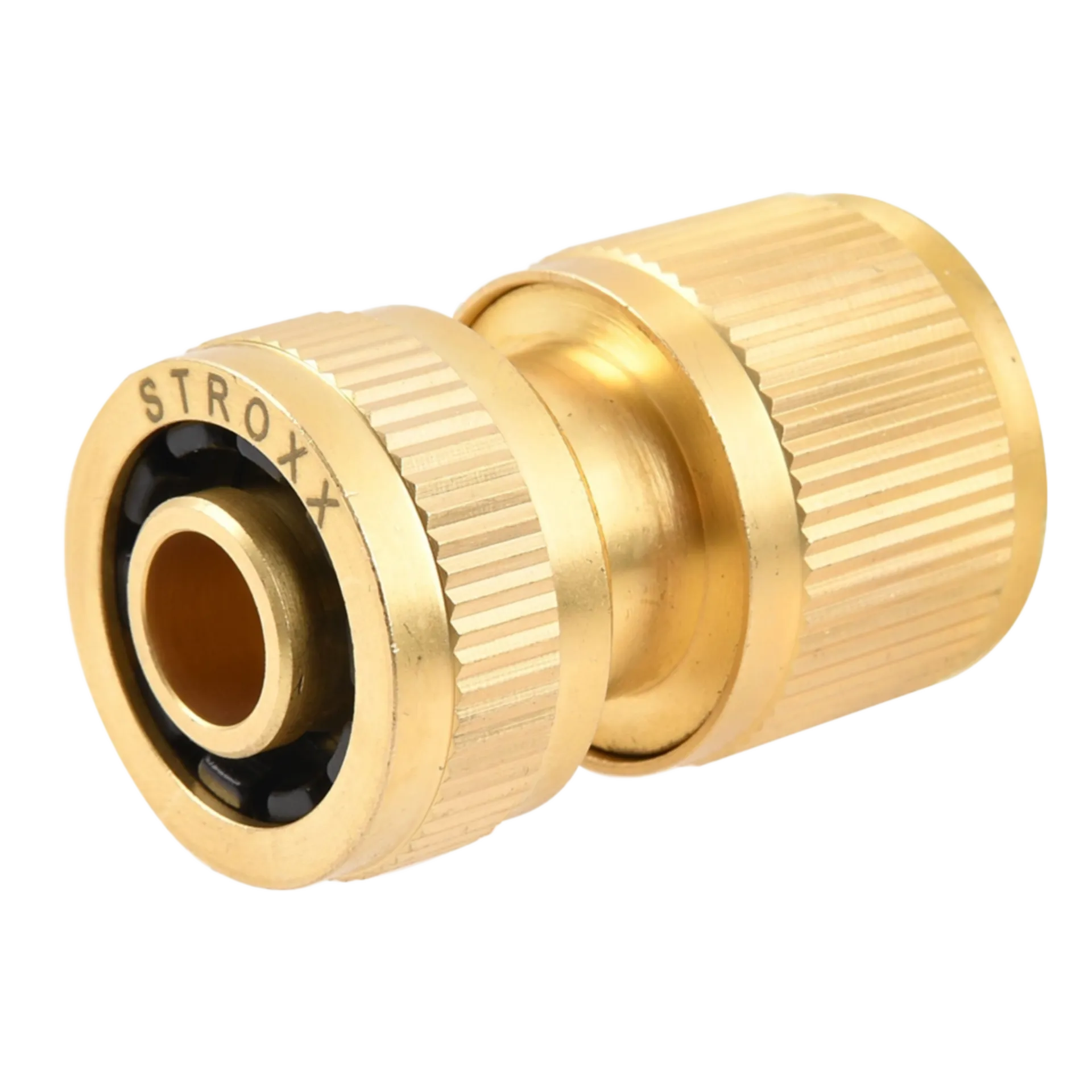 Raccord de tuyau en laiton 1/2 avec arrêt d'eau Raccord de tuyau en laiton 1/2 avec arrêt d'eau