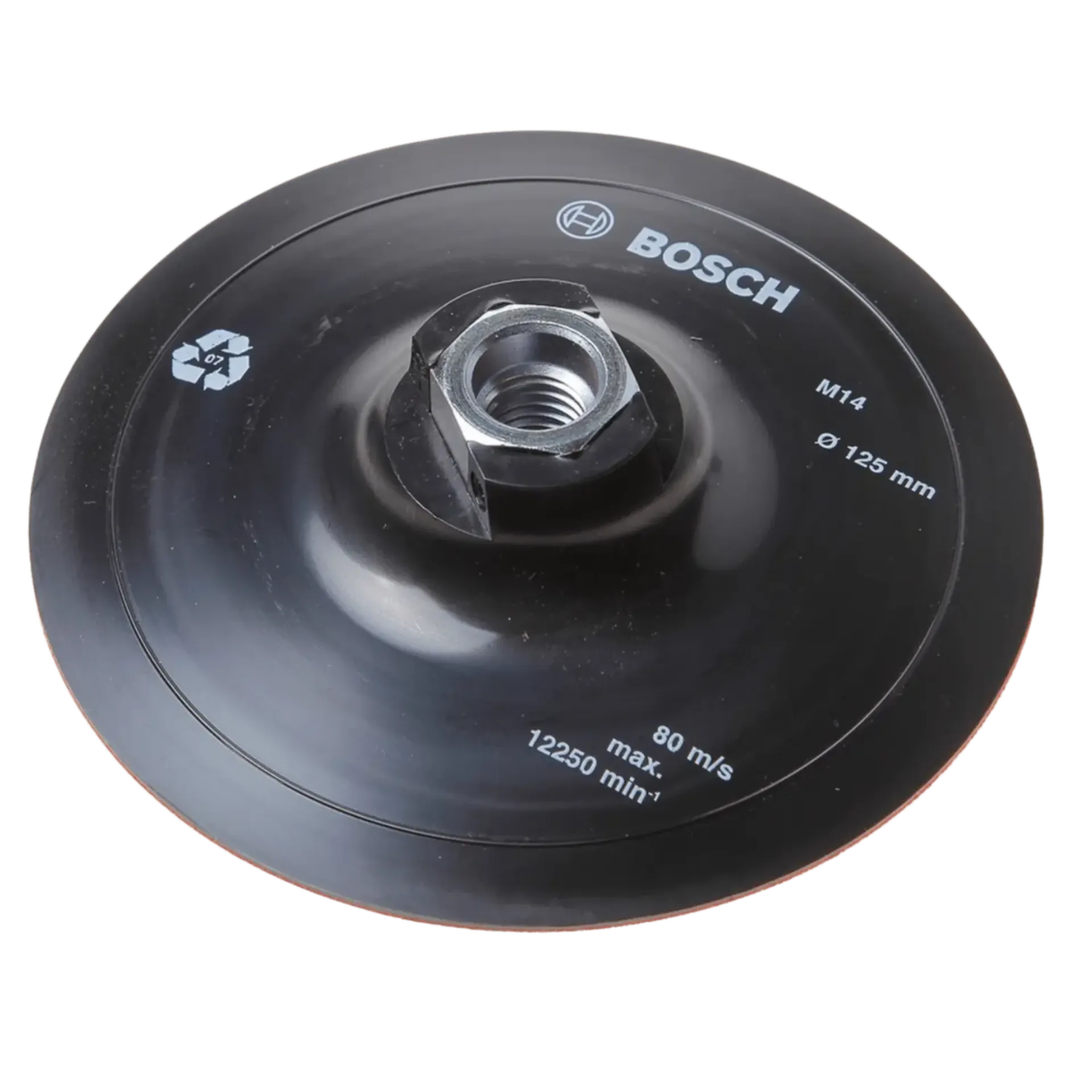 Disque de support avec système de fixation velcro 125 mm, 12.500 tr/min - 2608601077