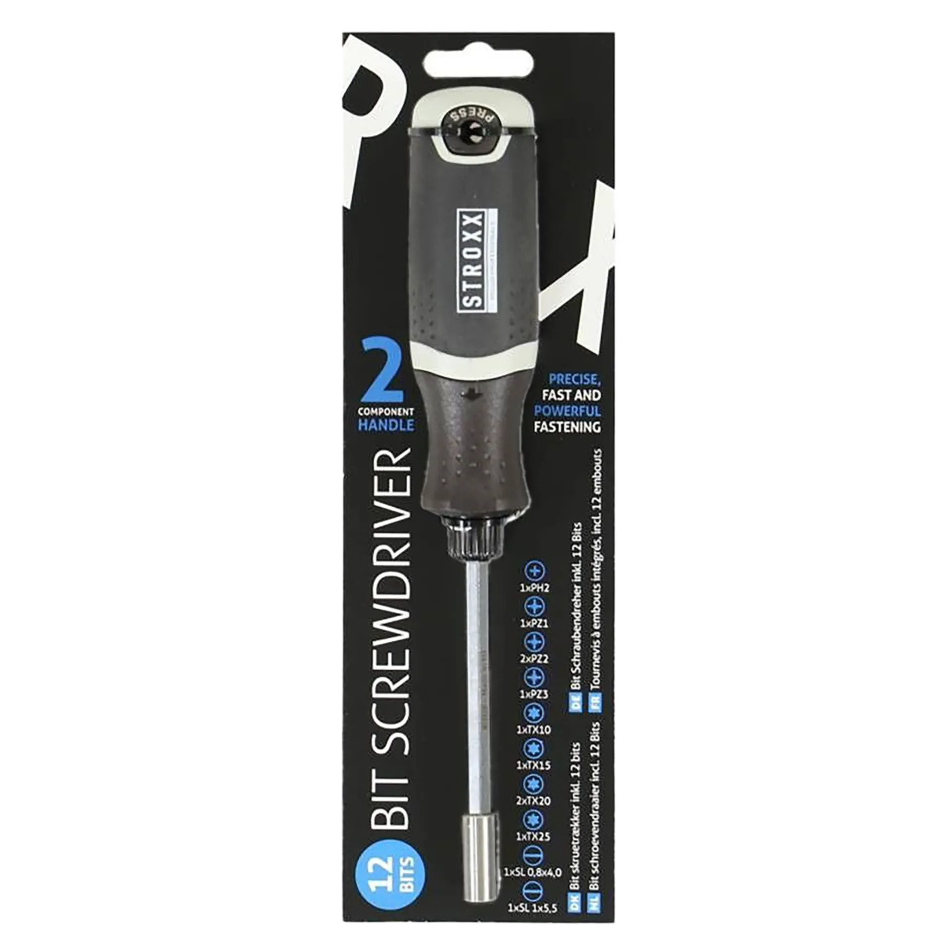 Multibit schroevendraaier 12-delig