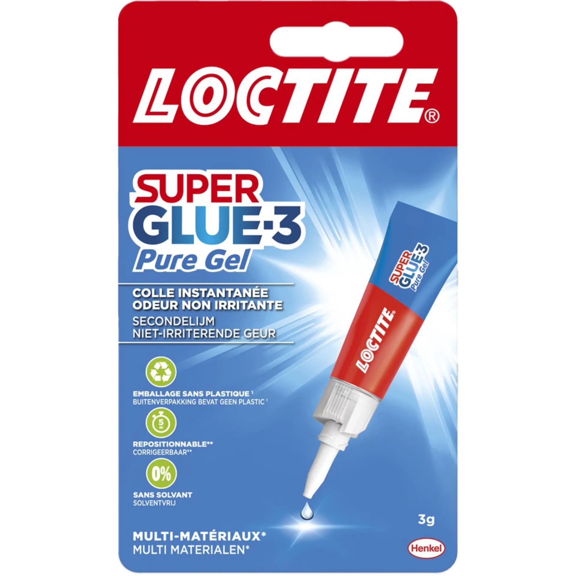 Colle instantanée Power Easy en gel 3 grammes Colle instantanée Power Easy en gel 3 grammes